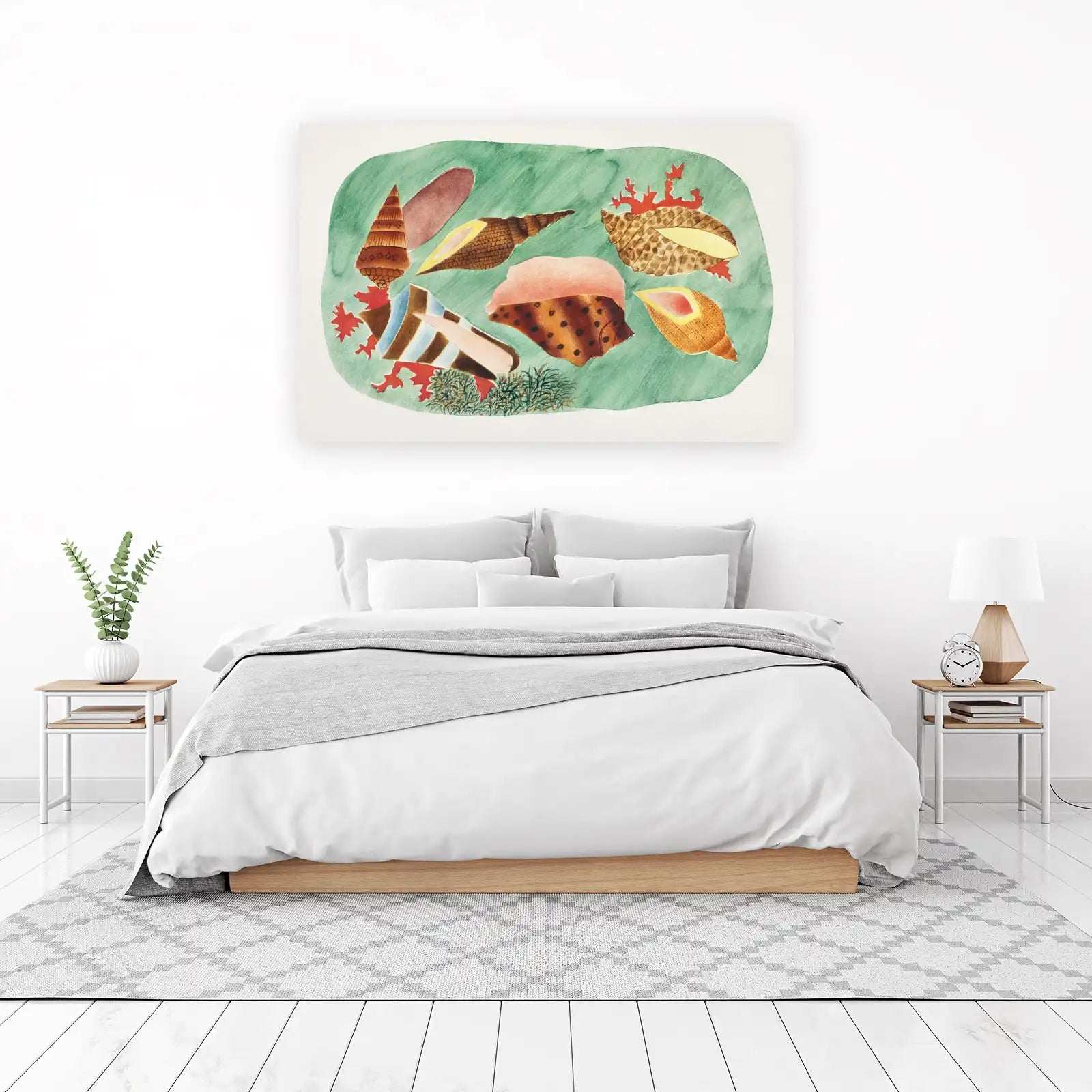 Nautical Seashell Arrangement Wall Art