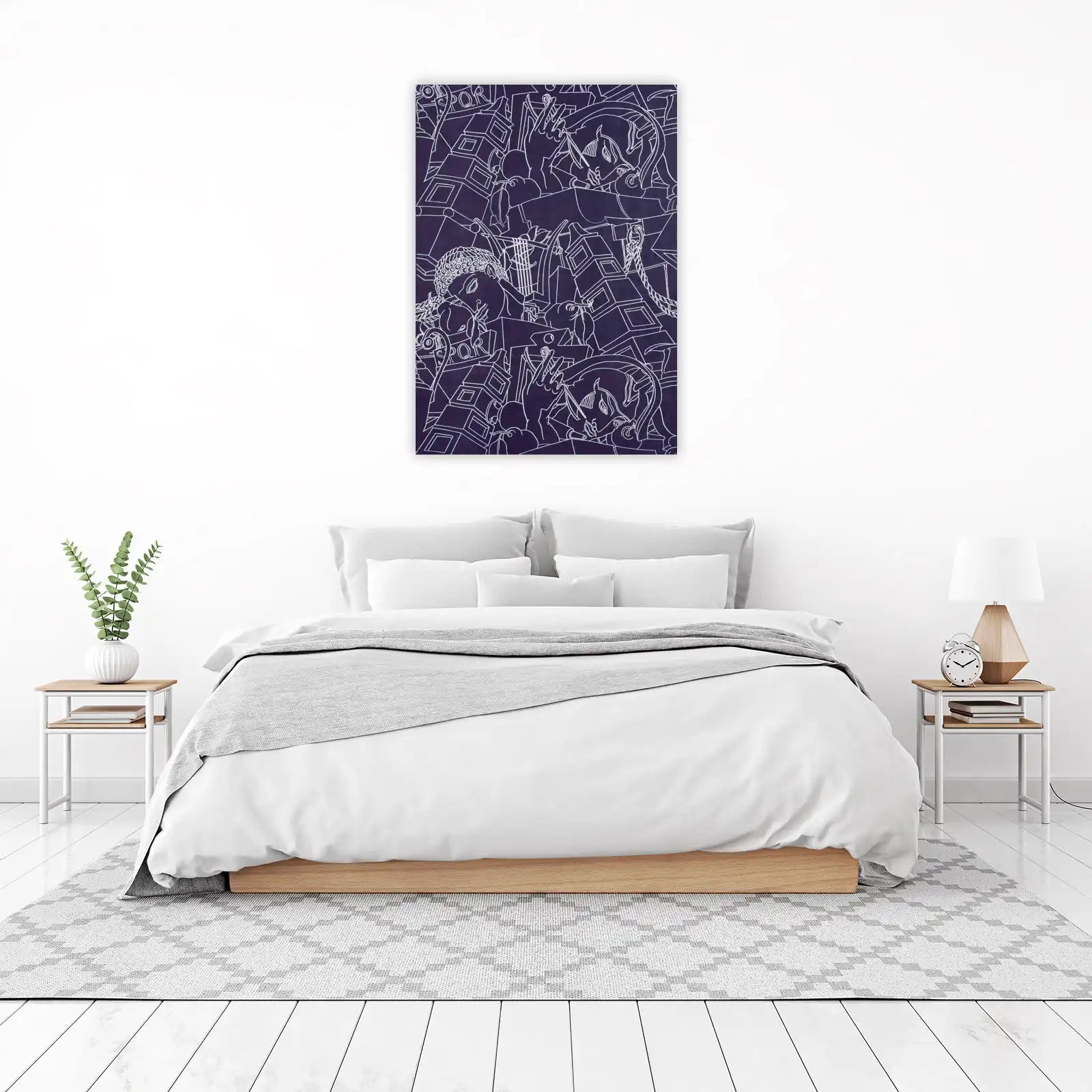 Abstract Roman Figures & Architecture Wall Art