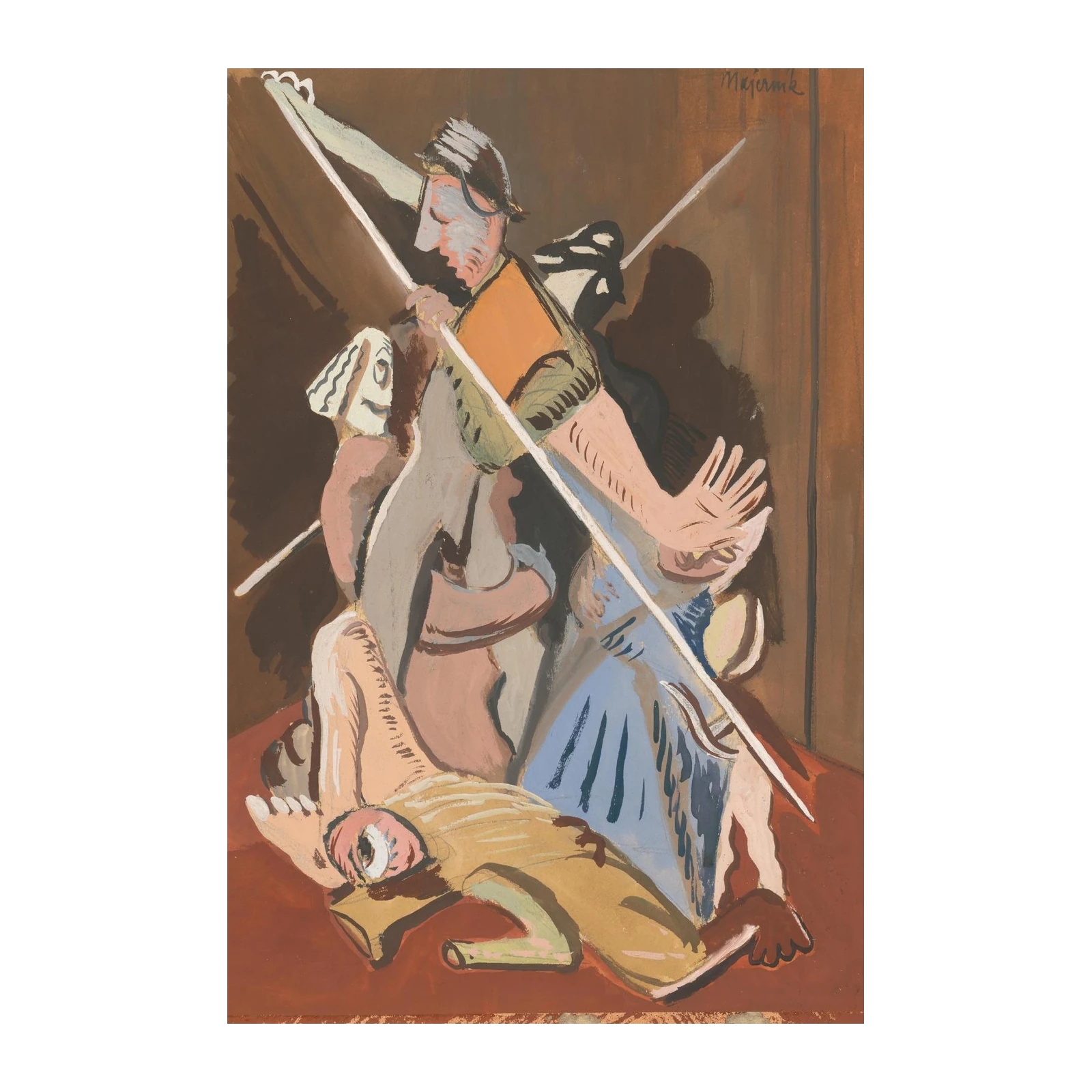 Dynamic Figurative Scene Wall Art