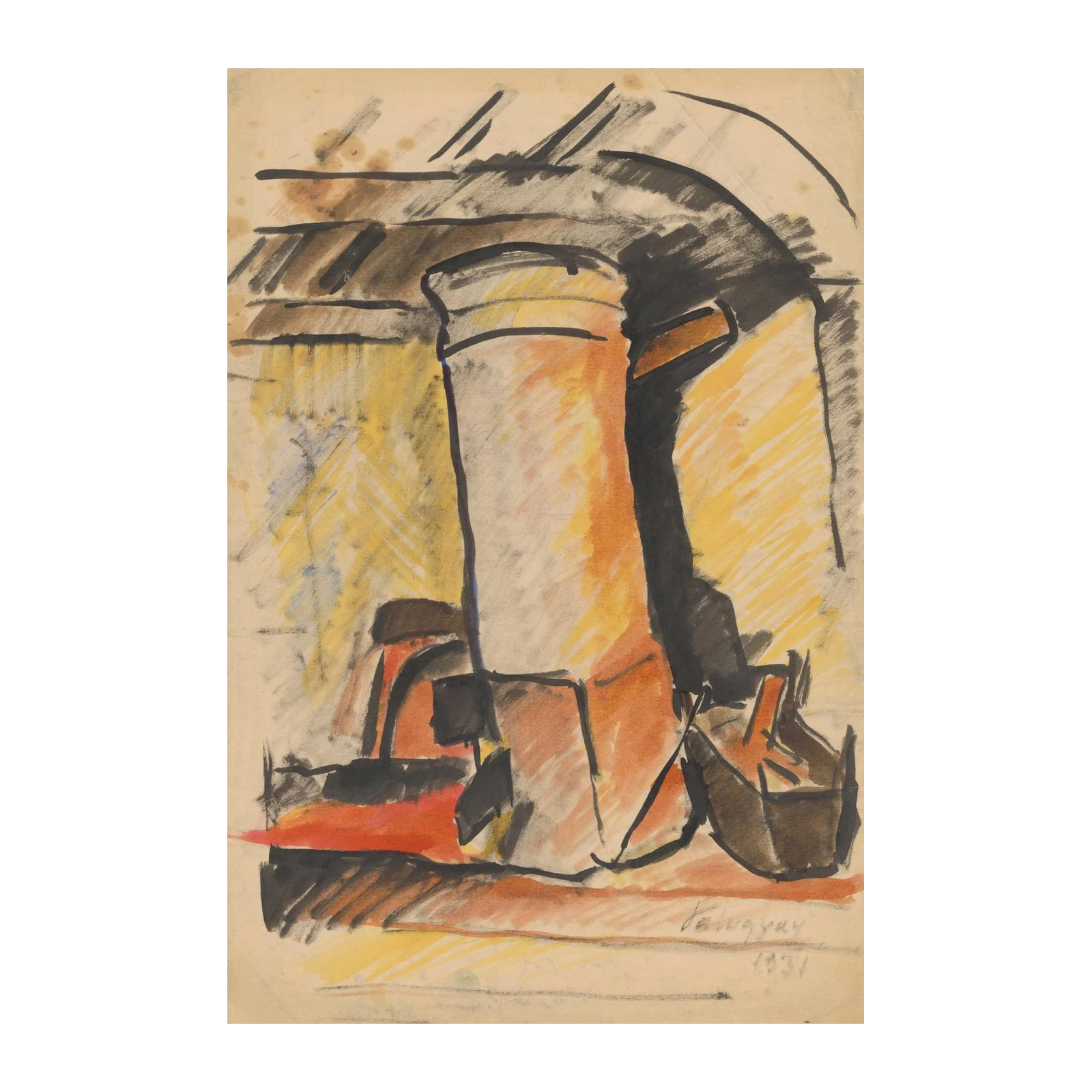 Abstract Industrial Boots Wall Art