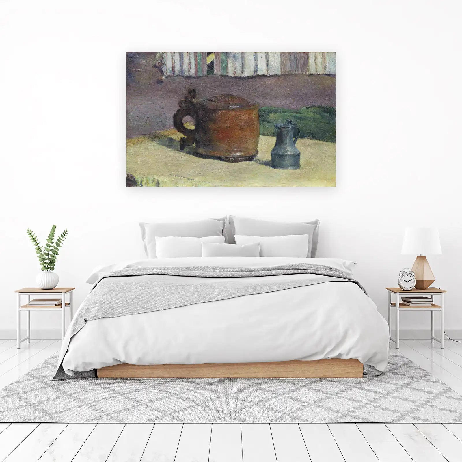 Rustic Still Life Clay Pitcher Wall Art