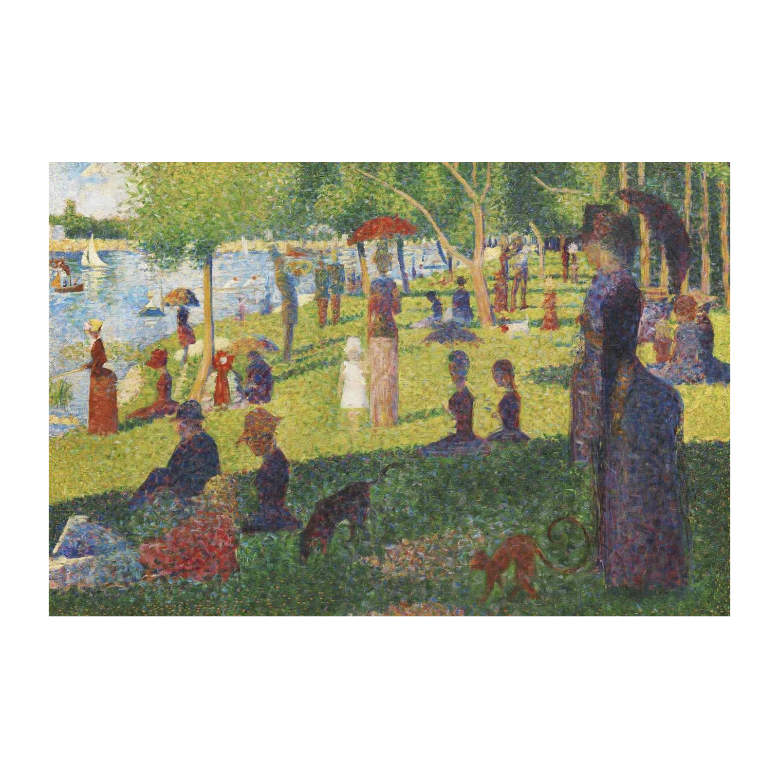 Impressionist Park Scene Wall Art