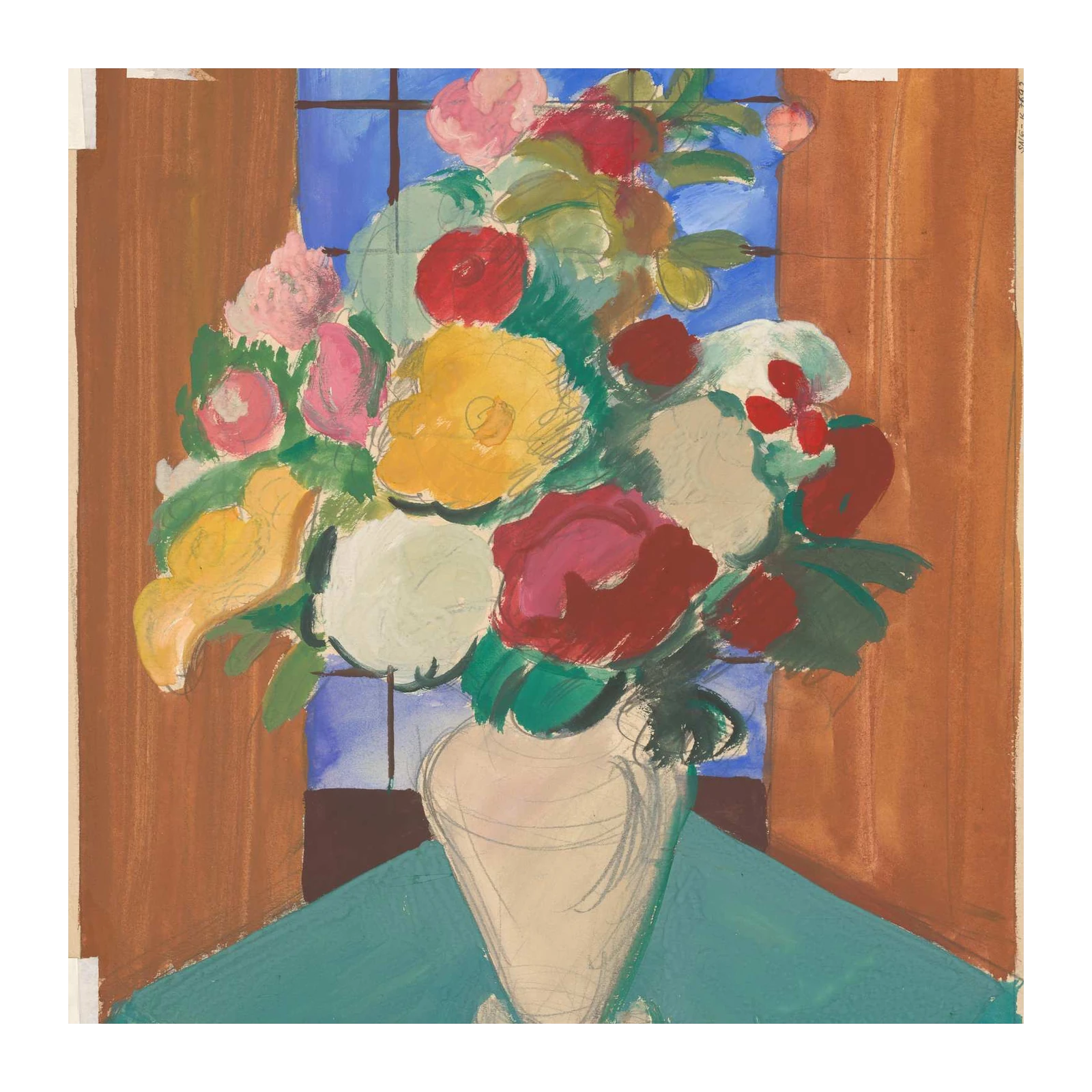 Vibrant Floral Still Life Bouquet Wall Art