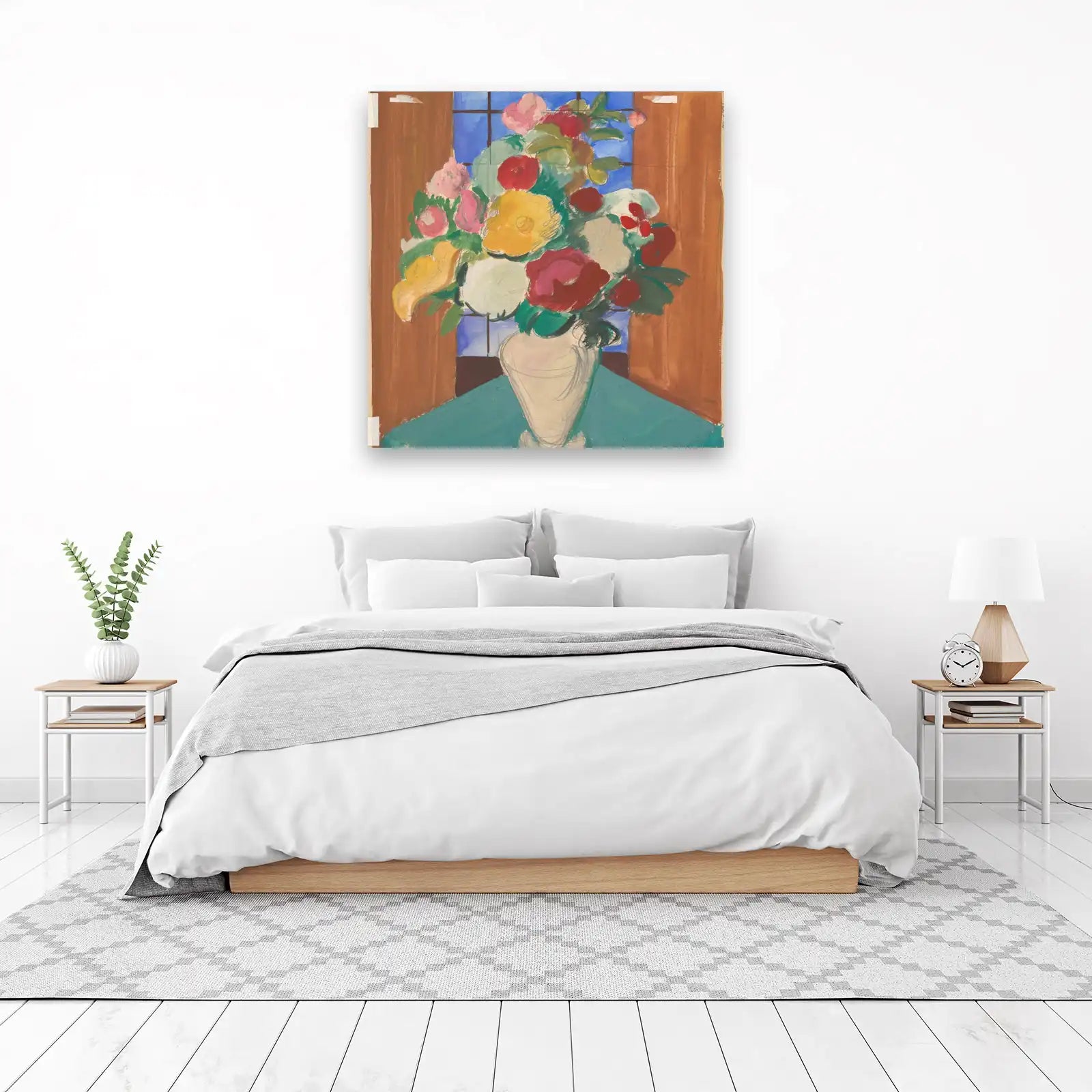 Vibrant Floral Still Life Bouquet Wall Art