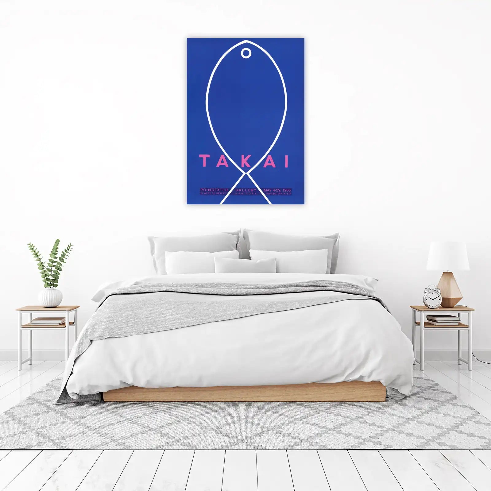 Abstract Fish Art Mid Century Modern Wall Art