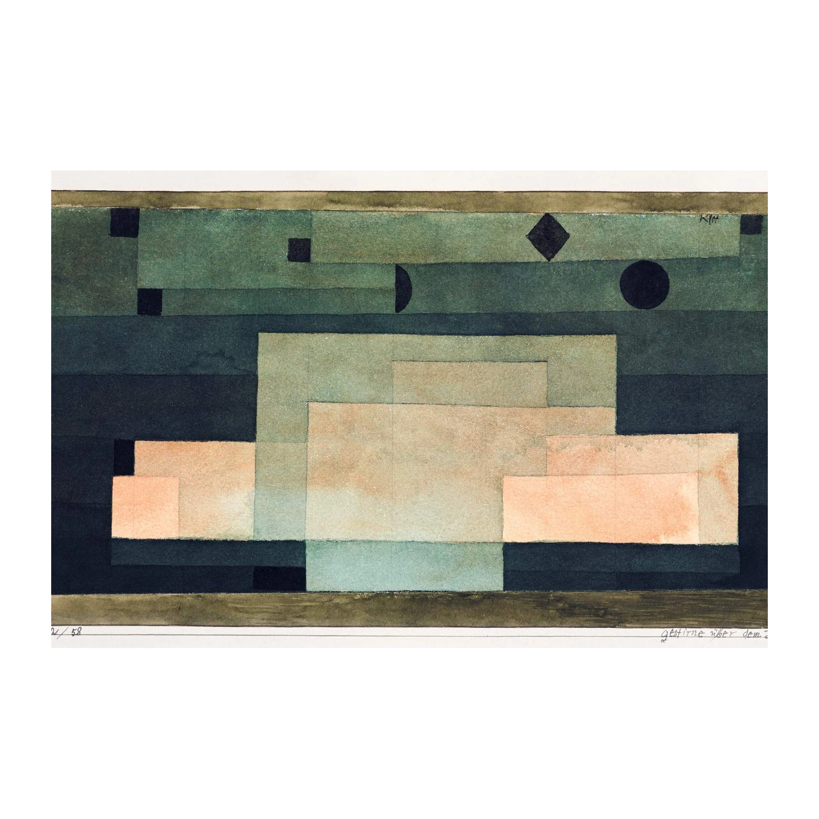 Abstract Geometric Garden Wall Art
