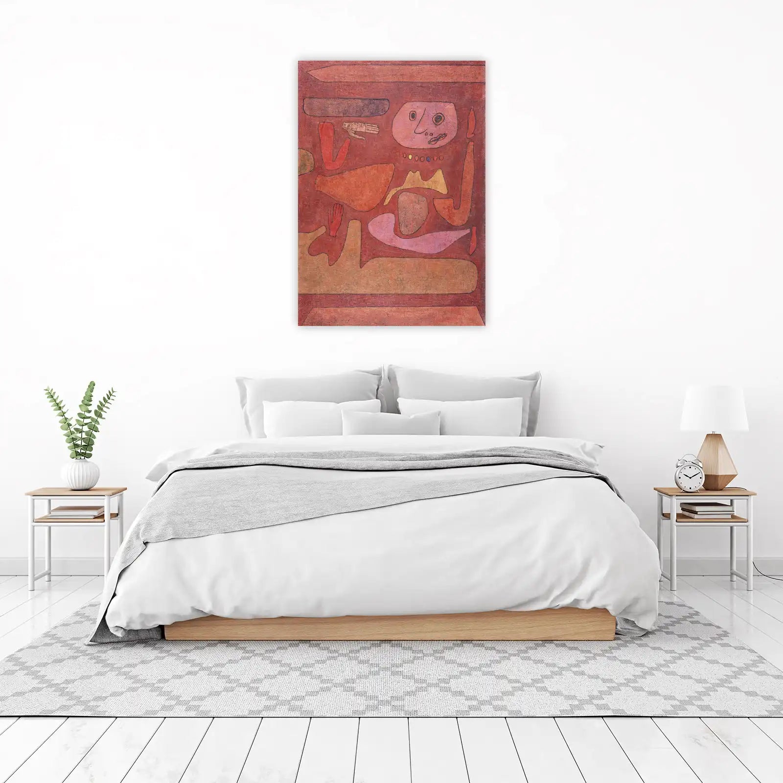 Abstract Figure Red Wall Art