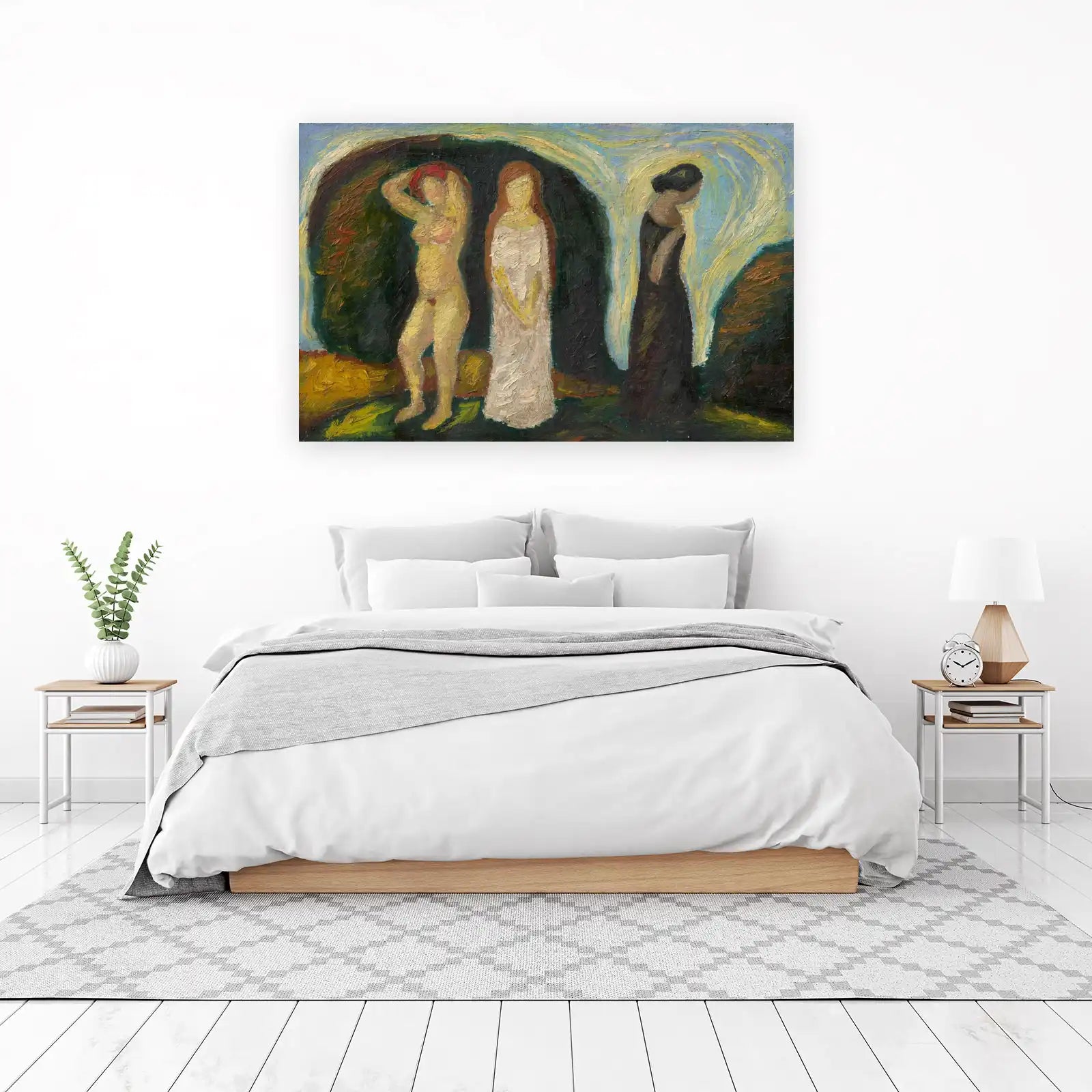 Mysterious Figures Abstract Oil Painting Wall Art