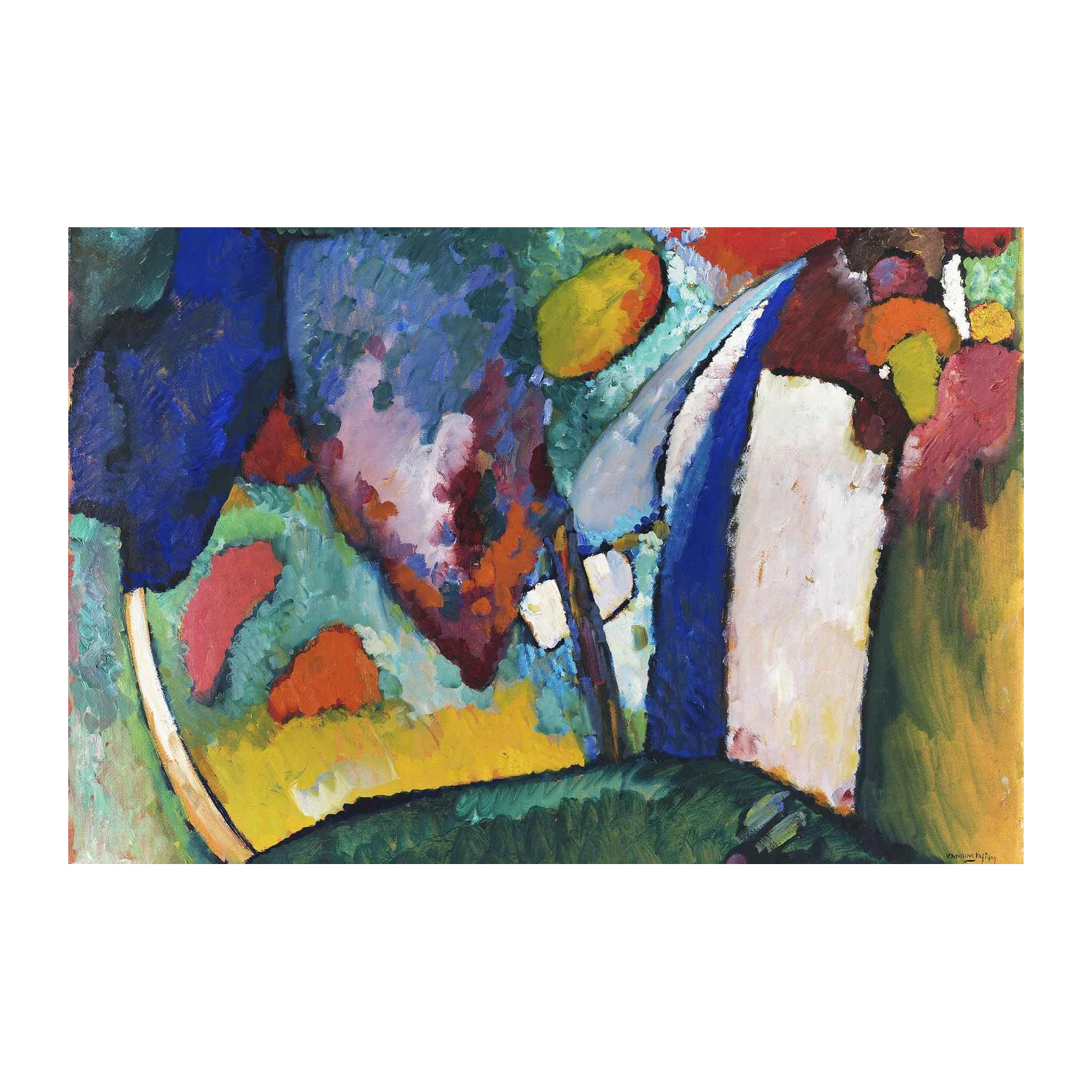Vibrant Abstract Landscape Wall Art