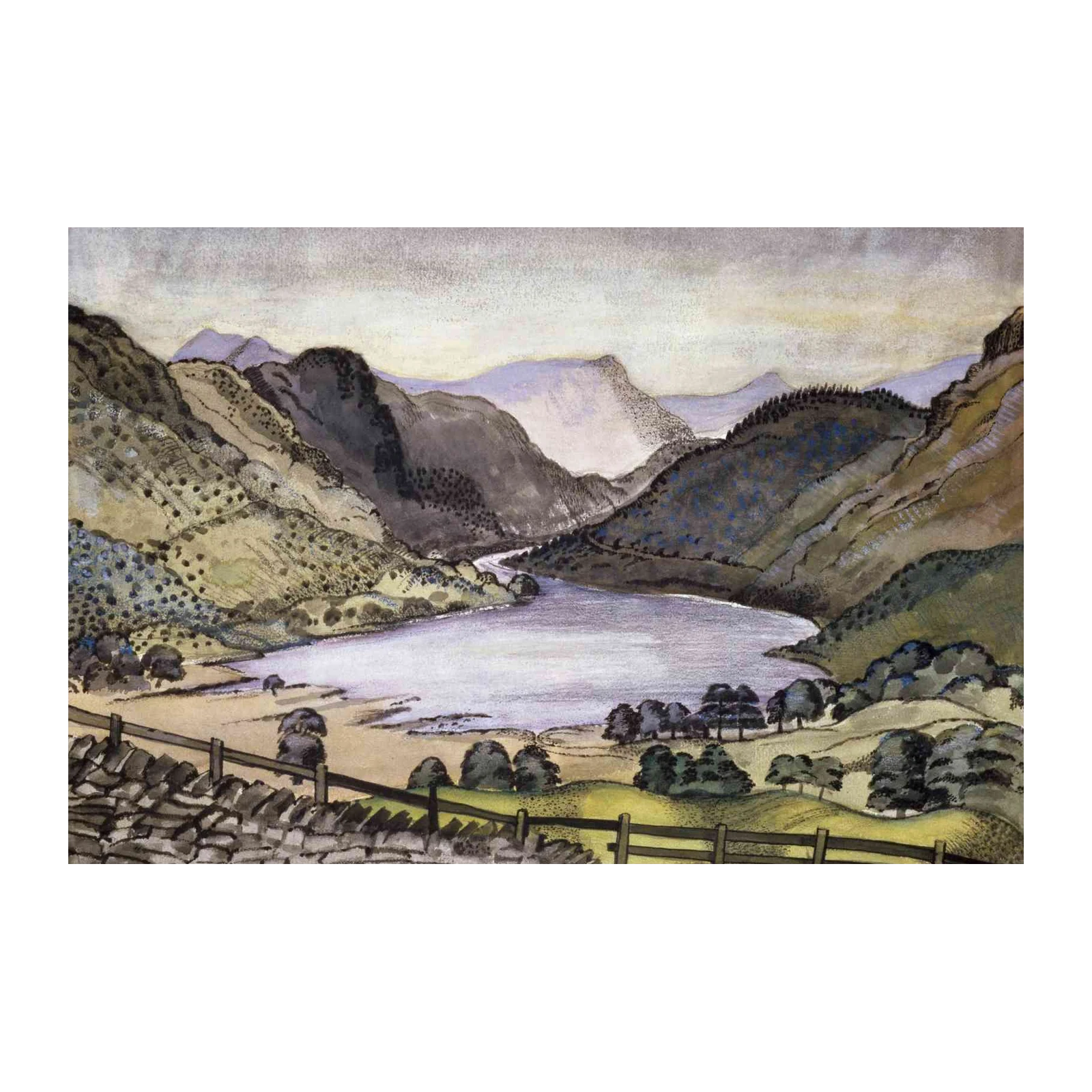 Serene Lake Landscape Wall Art Wall Art