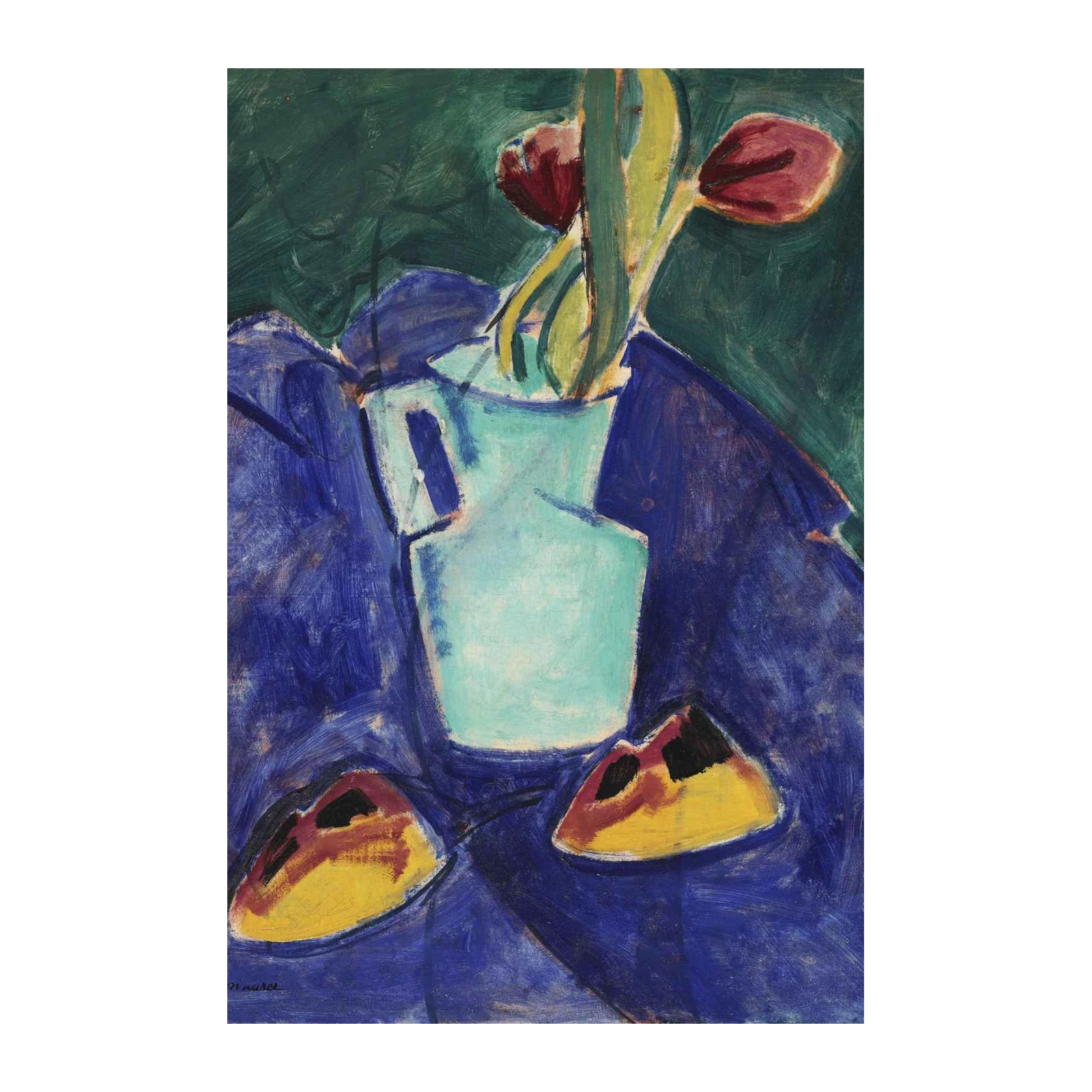 Vibrant Still Life Tulips Wall Art
