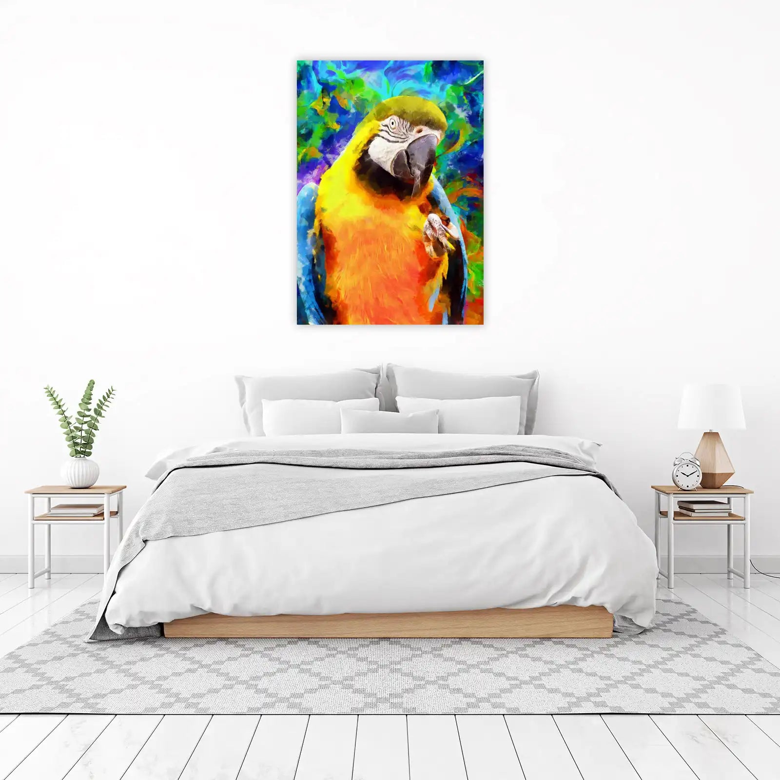 Vibrant Macaw Tropical Bird Wall Art Wall Art