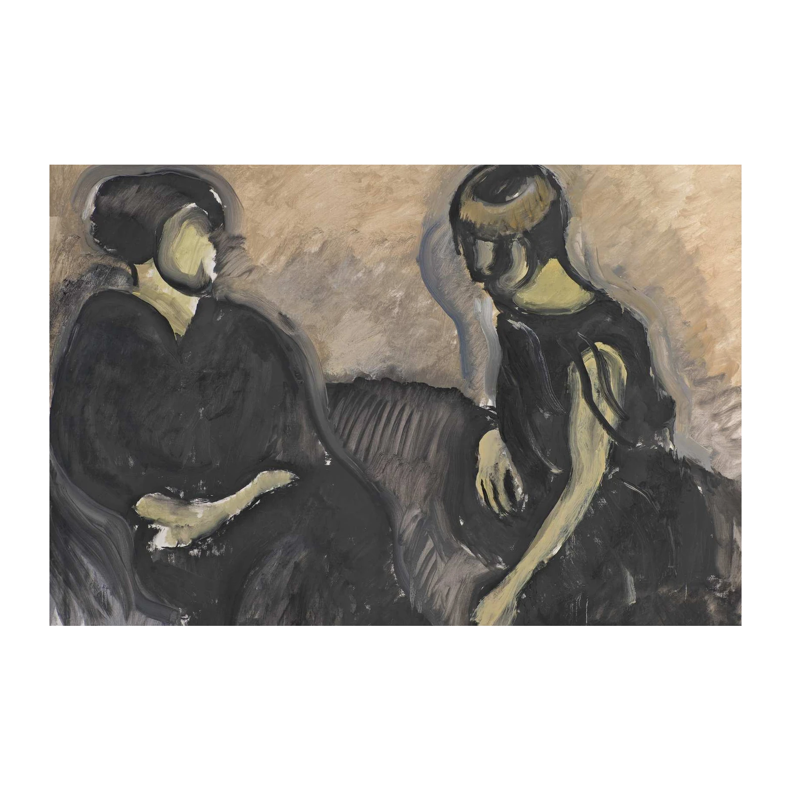 Abstract Figures Black Wall Art