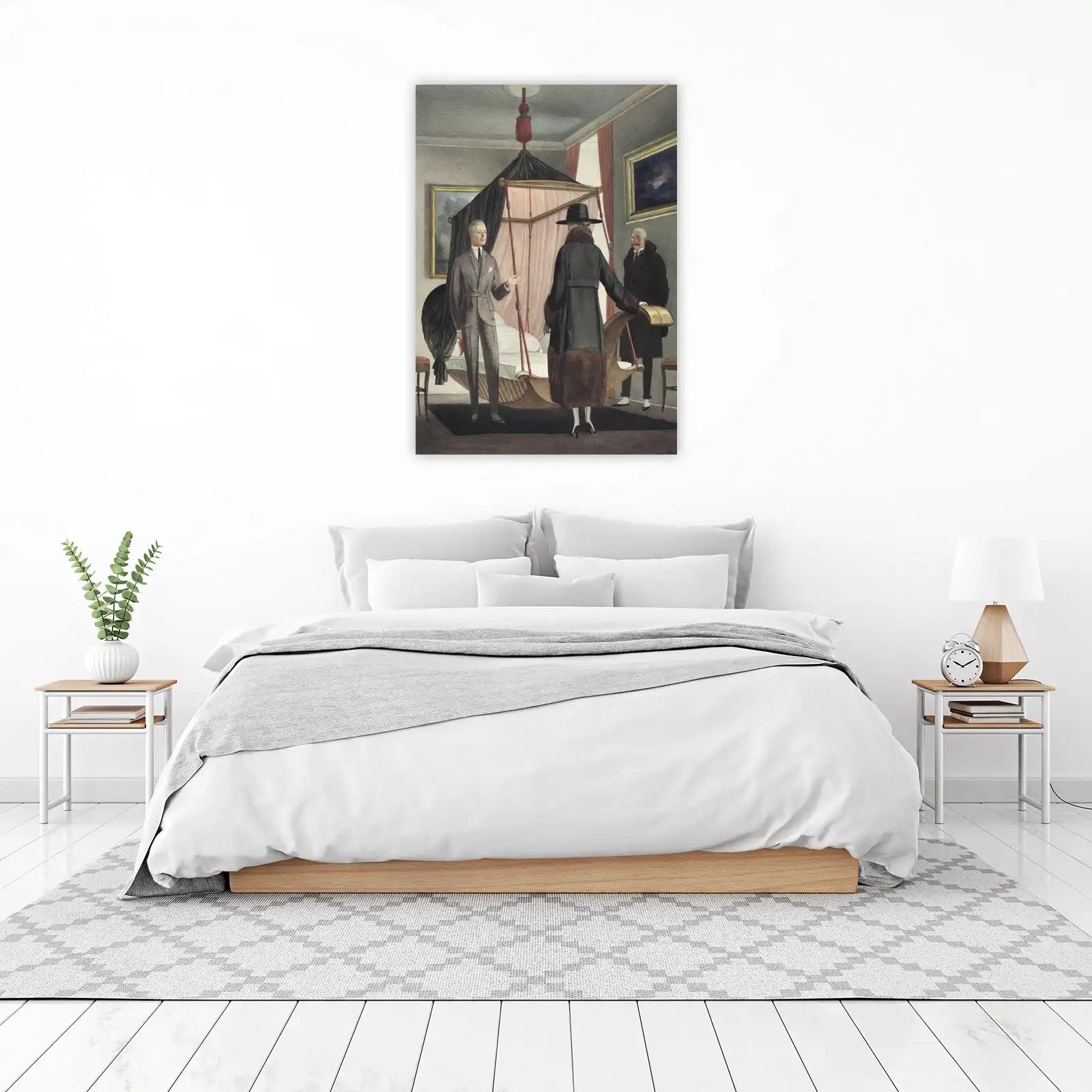 Elegant Vintage Fashion Scene Wall Art