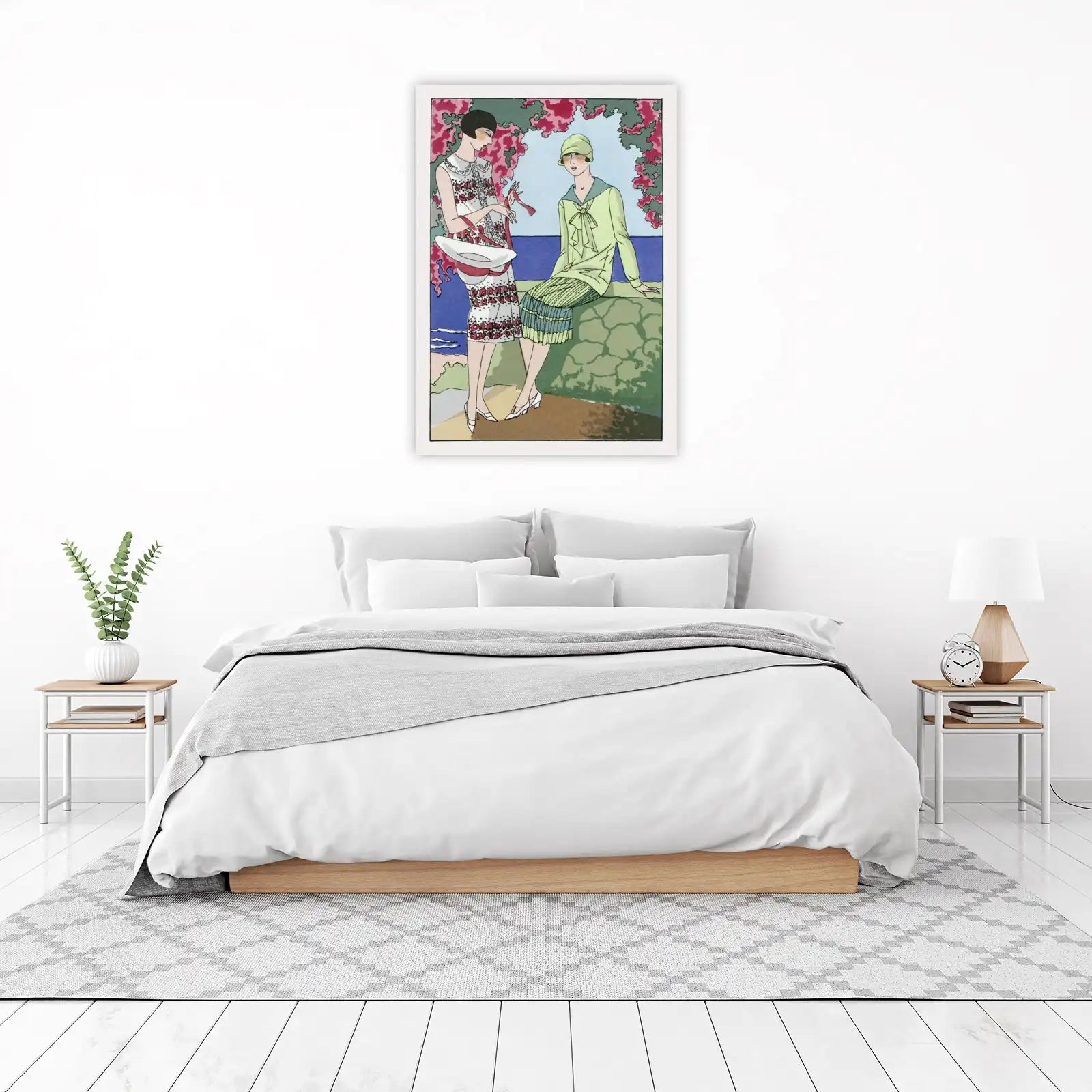 Art Deco Elegance Two Women Wall Art