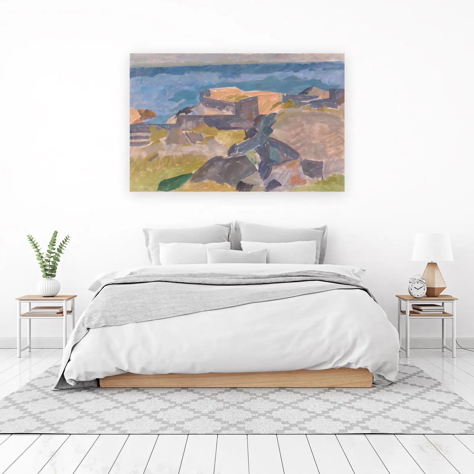 Coastal Fortress Landscape Wall Art