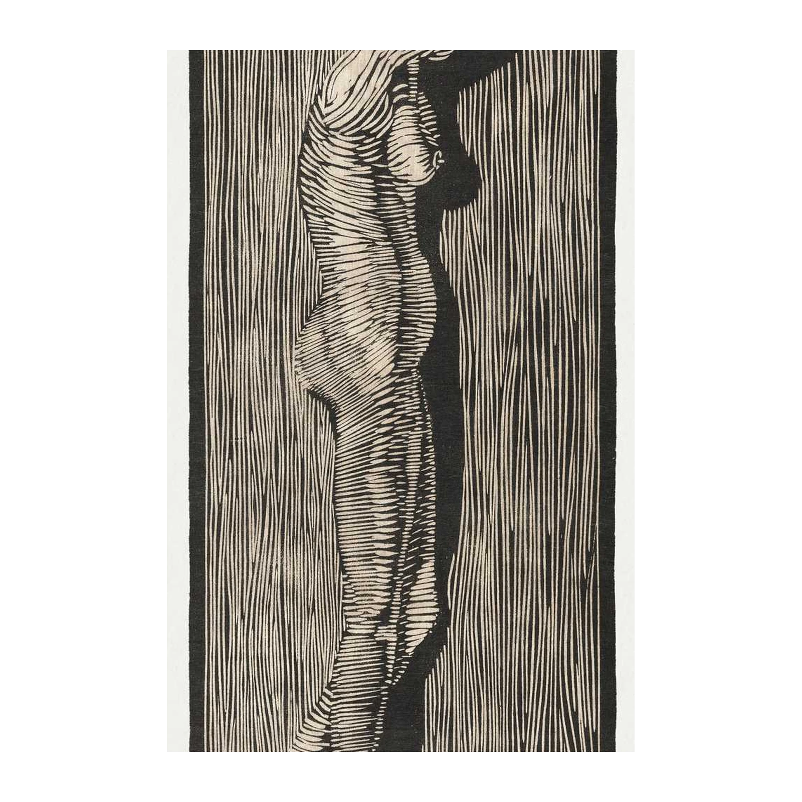 Dramatic Figure Study Black & White Wall Art
