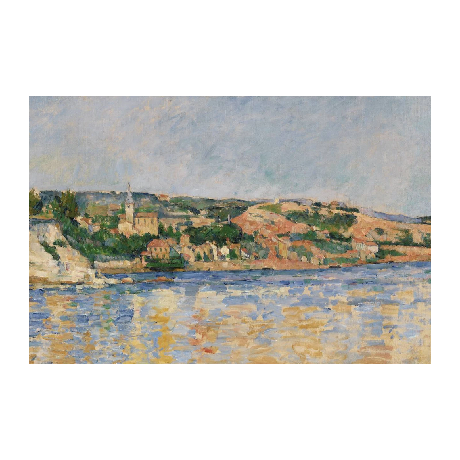 Impressionist Landscape River View Wall Art