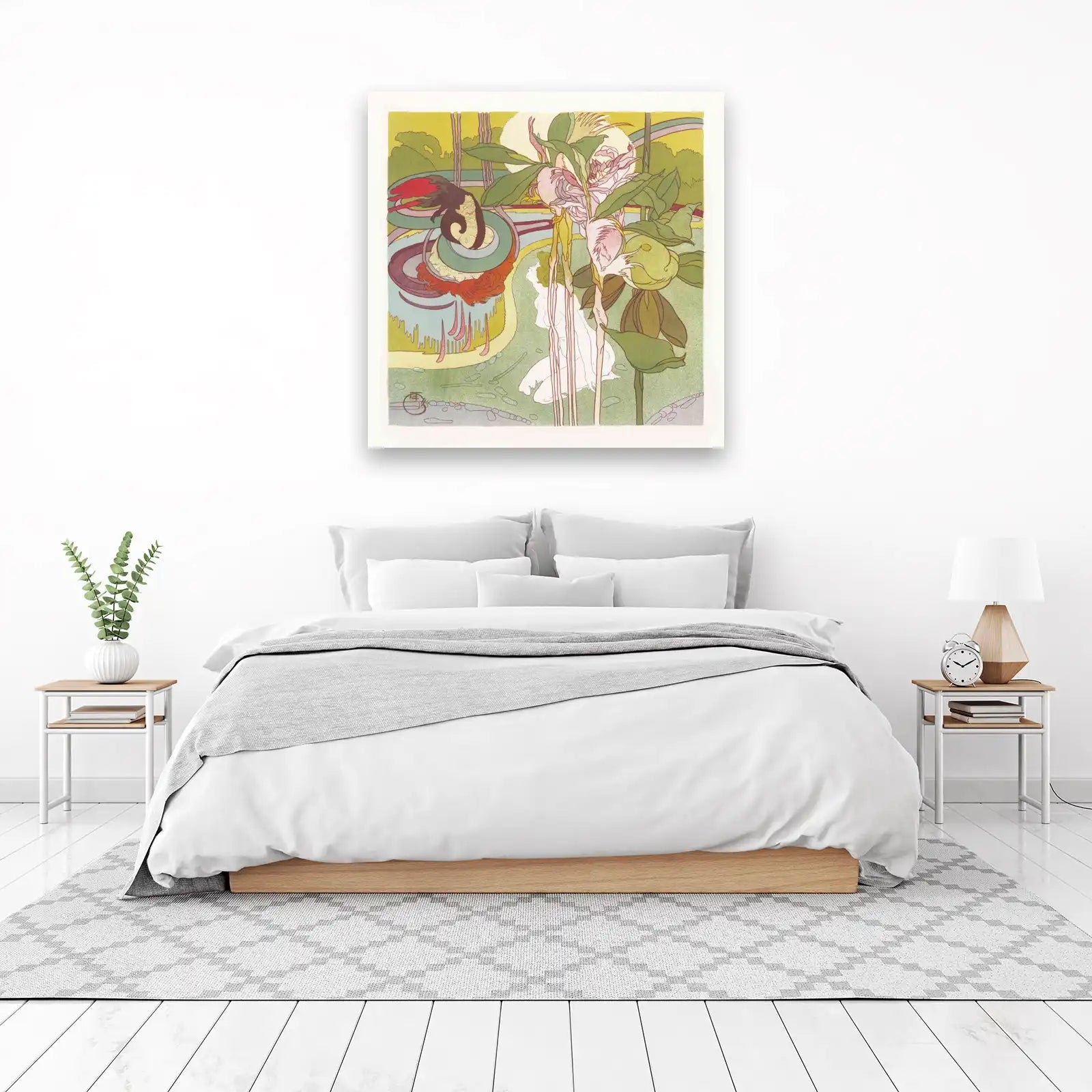 Art Nouveau Floral Dream Wall Art