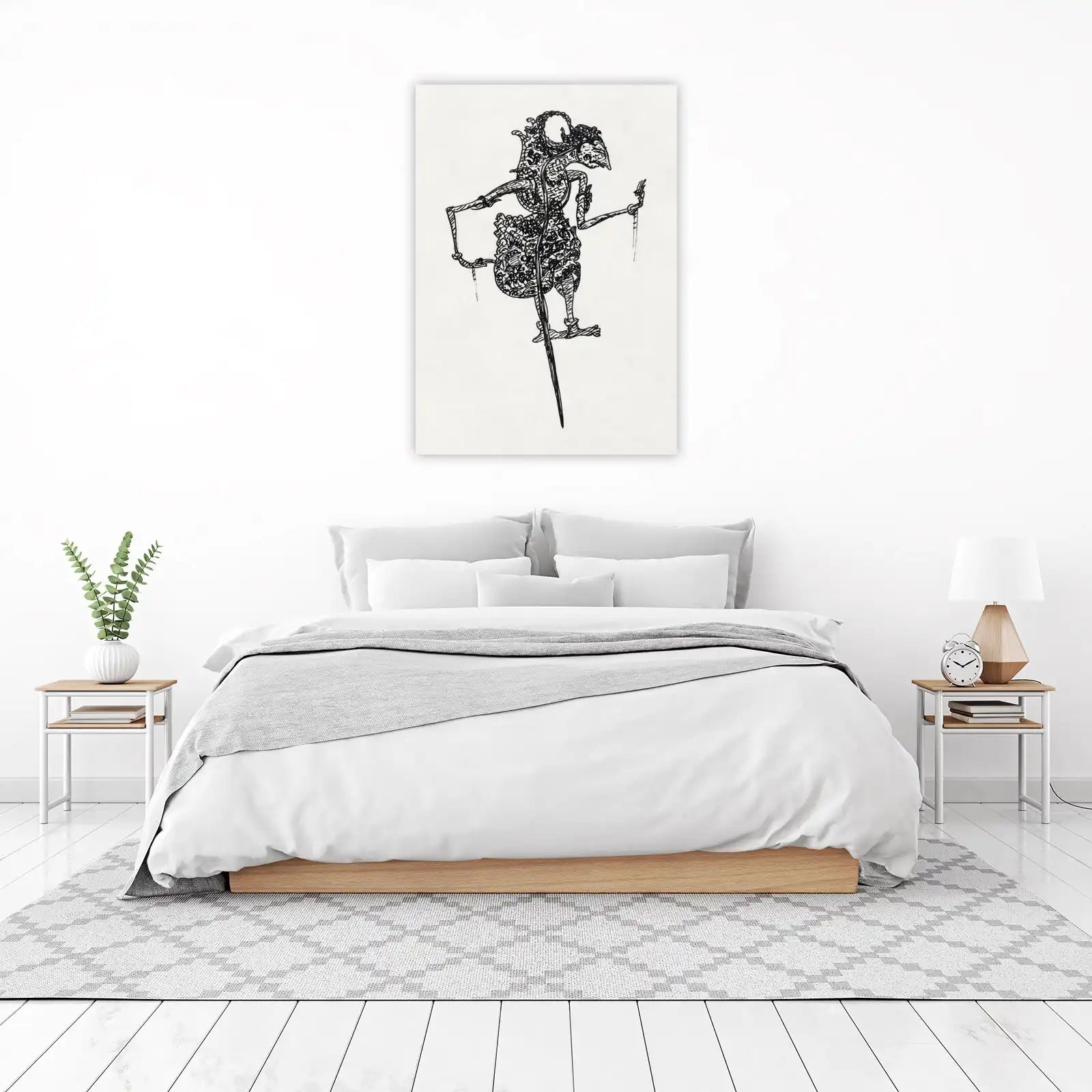 Intricate Shadow Puppet Art Wall Art