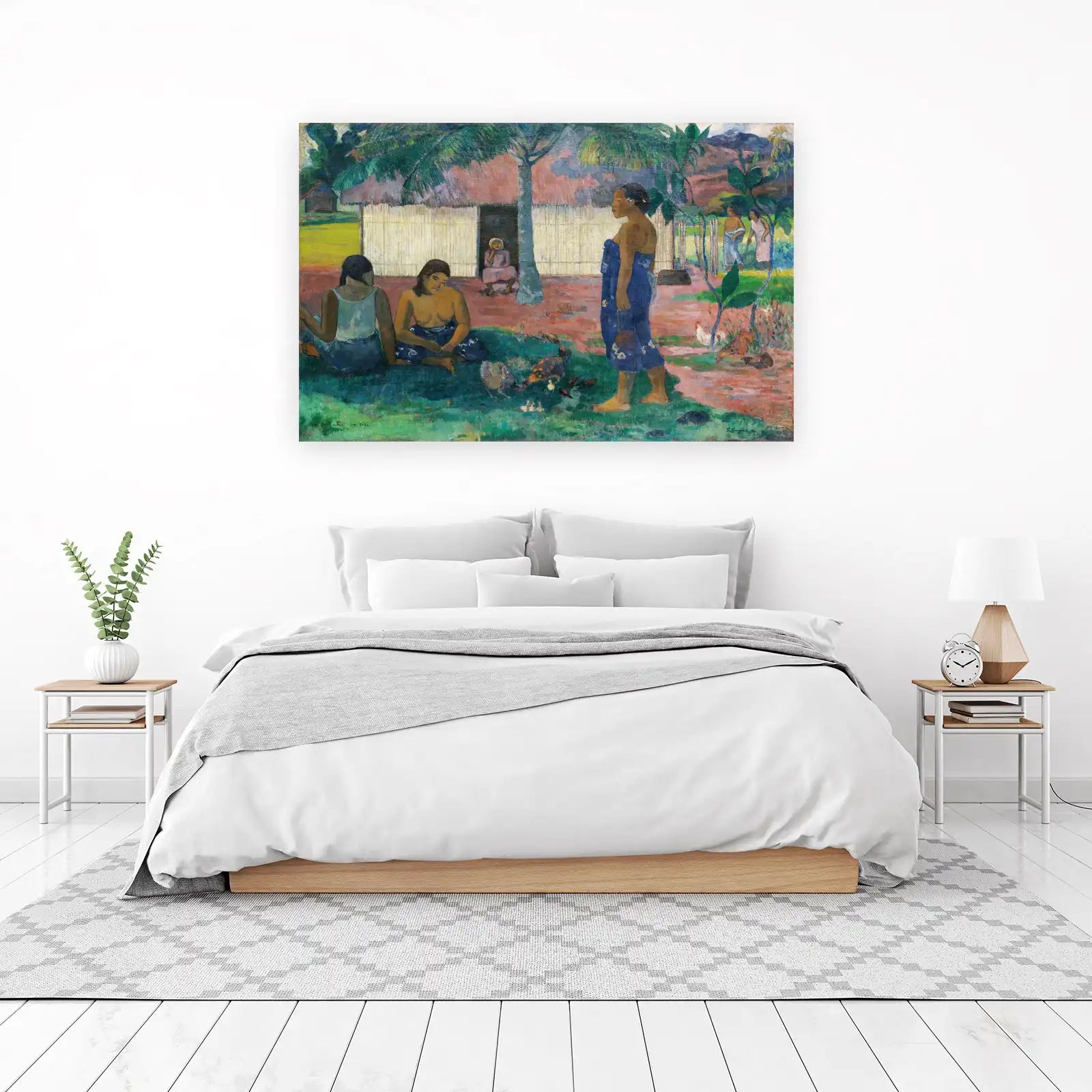Tahitian Women Relaxing Wall Art - Exotic Tropical Art