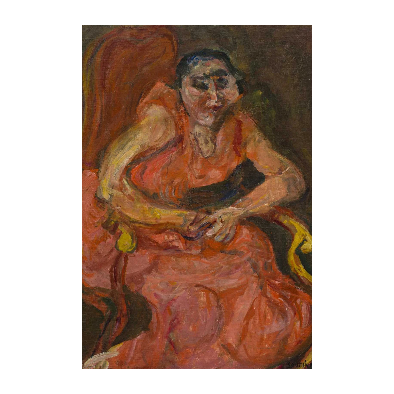 Expressive Portrait of Woman Wall Art