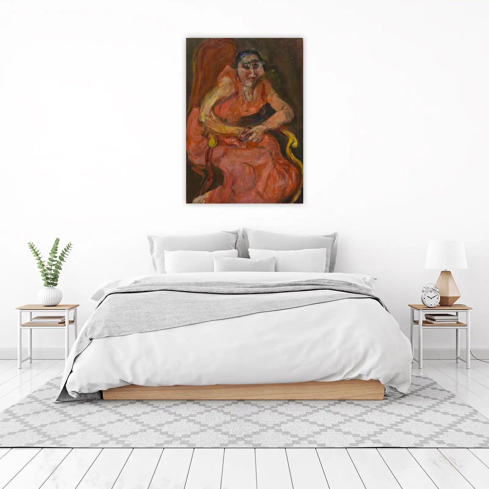 Expressive Portrait of Woman Wall Art