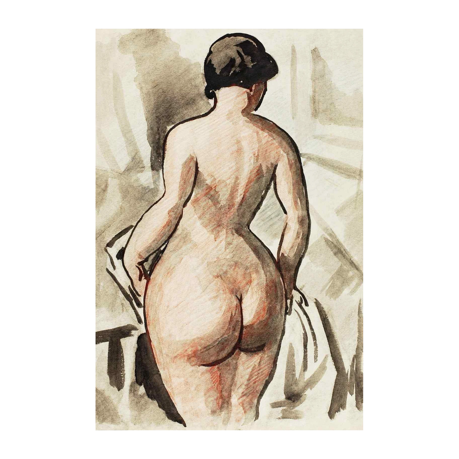 Nude Figure Study Wall Art