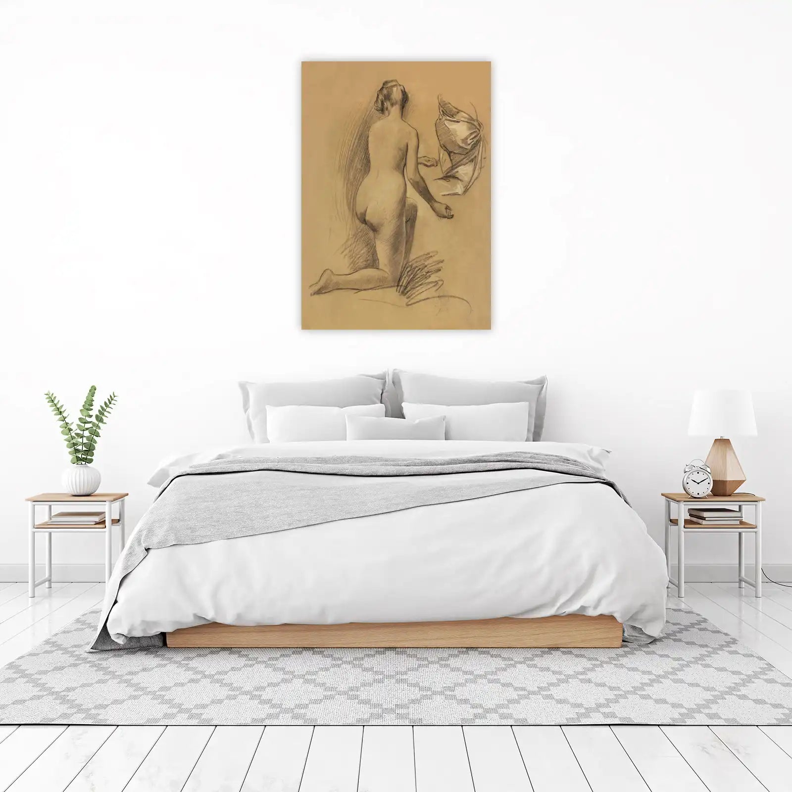 Elegant Nude Study Wall Art