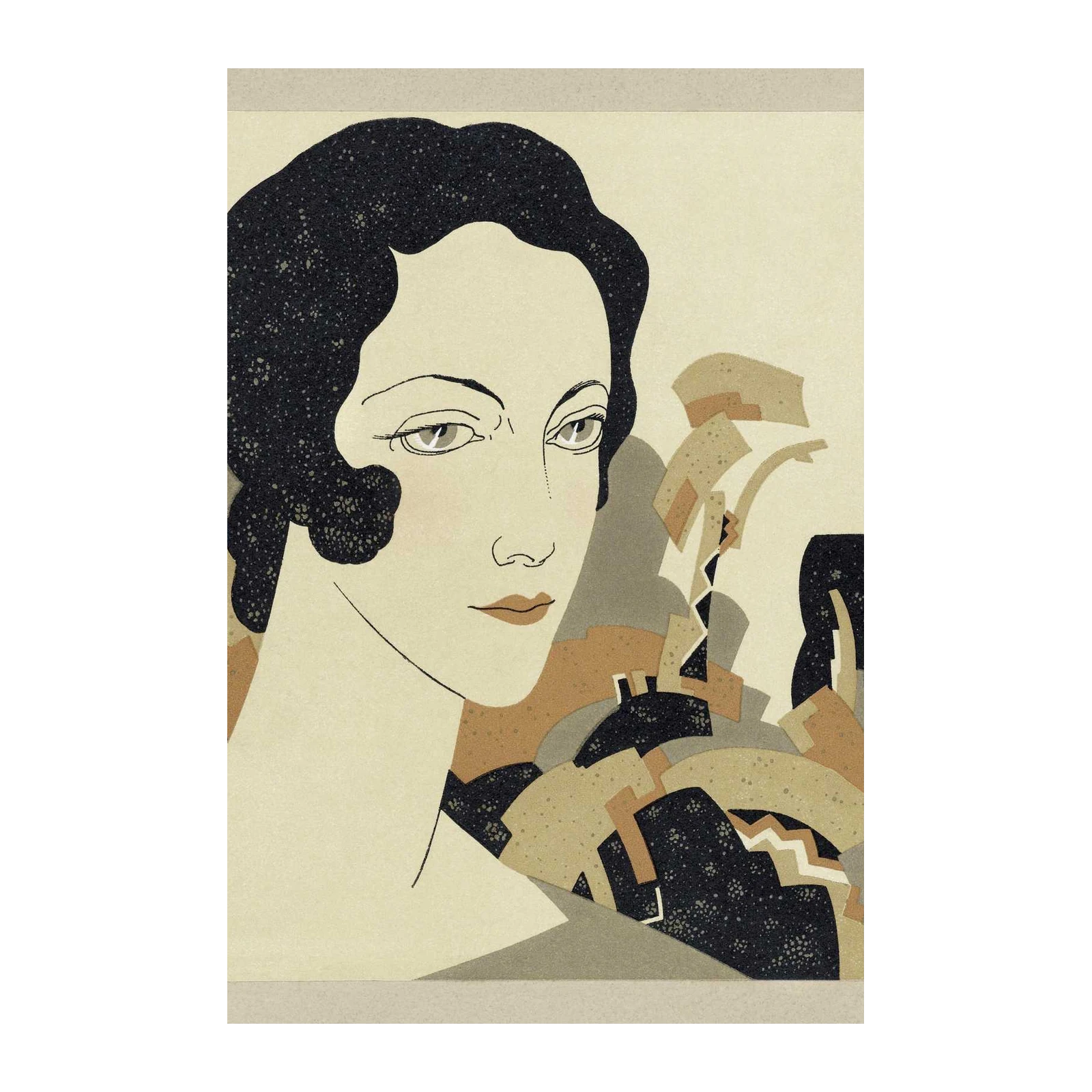 Elegant Art Deco Portrait Wall Art