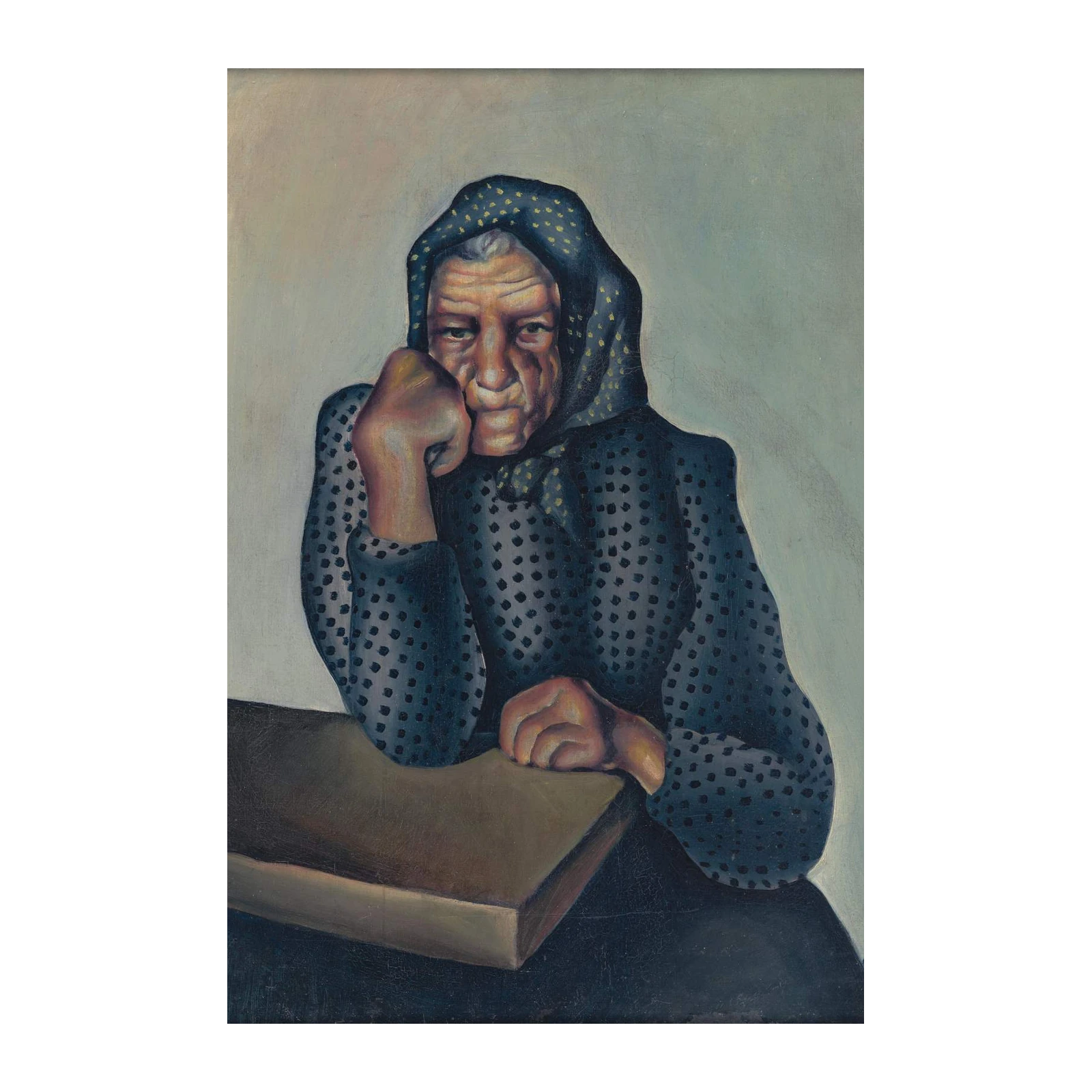 Elderly Woman Portrait Wall Art