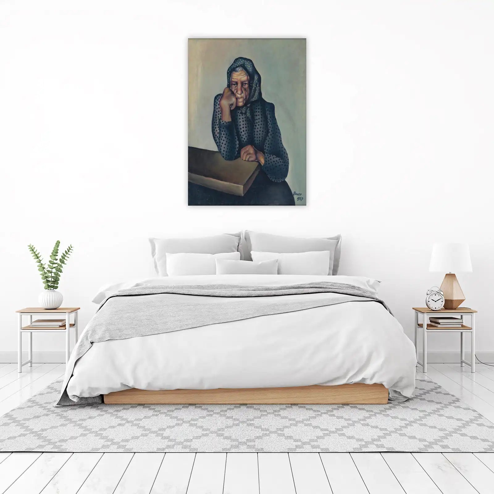 Elderly Woman Portrait Wall Art