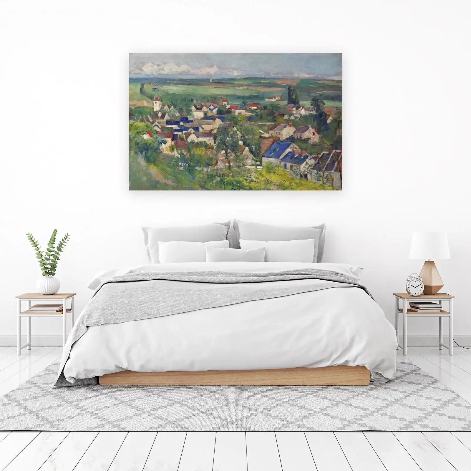 Impressionist Village Landscape Wall Art