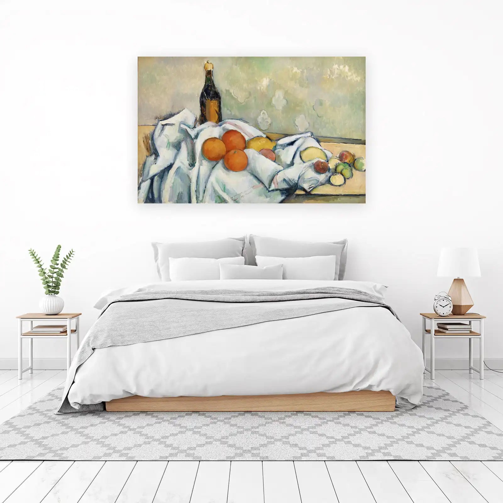 Vintage Still Life with Fruit & Wine Wall Art