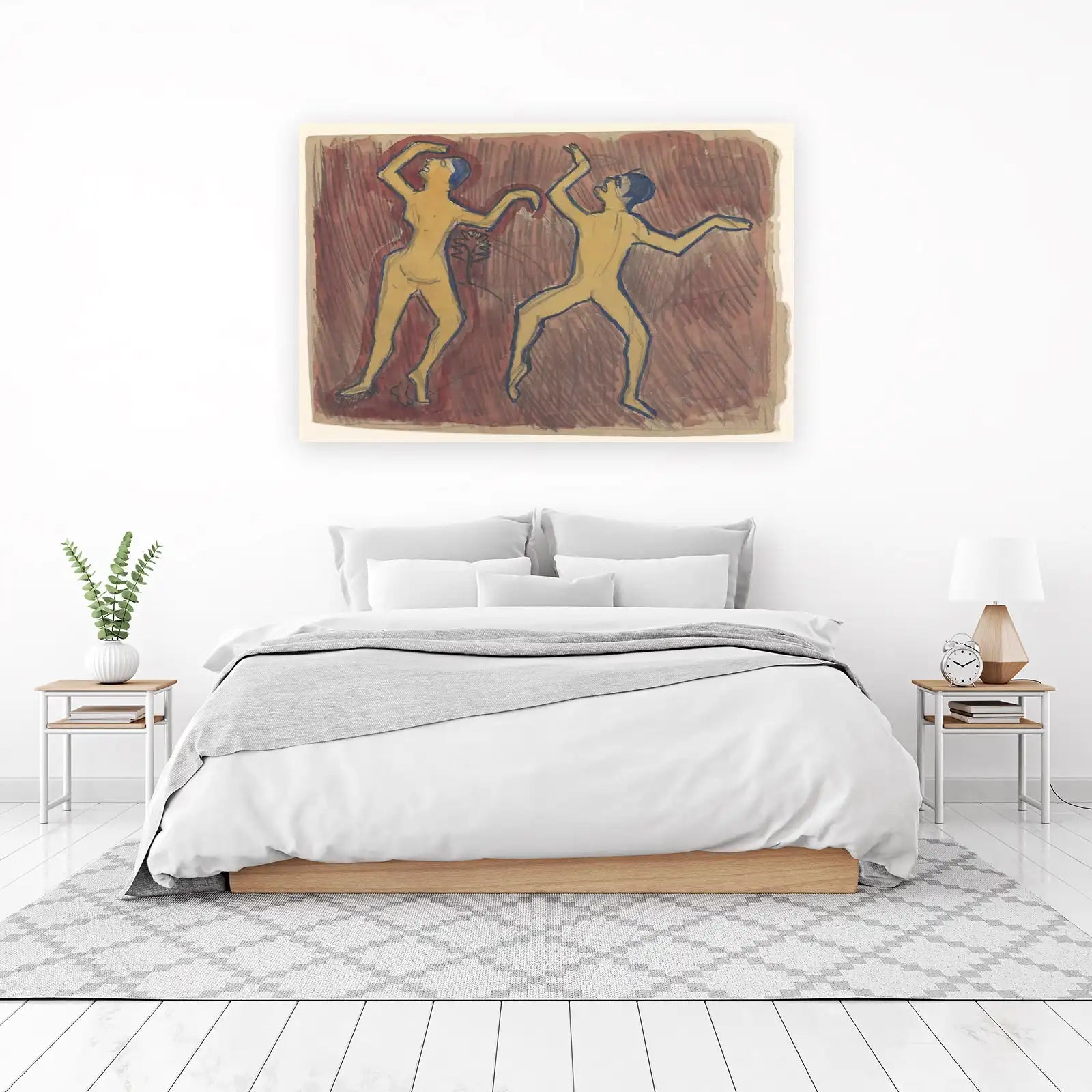 Expressive Figures Dancing Wall Art