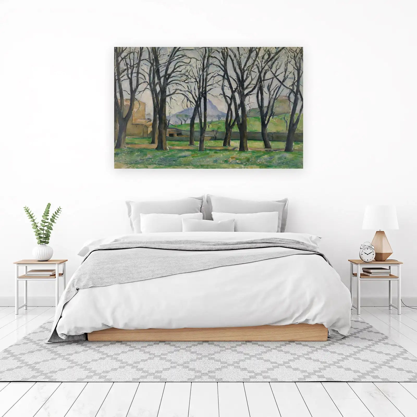 Vintage Trees Landscape Wall Art for Home Decor