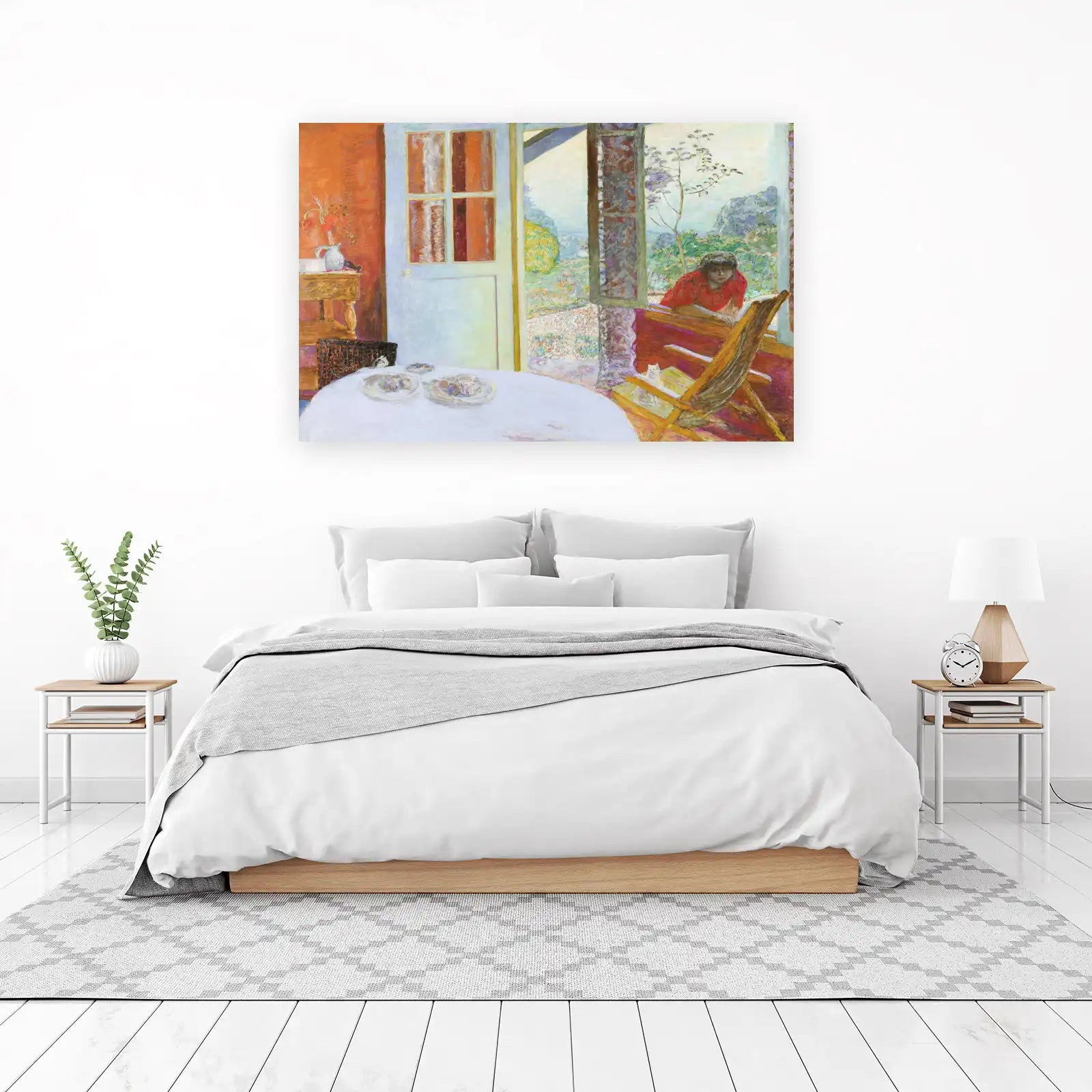 Vibrant Seascape French Door View Wall Art