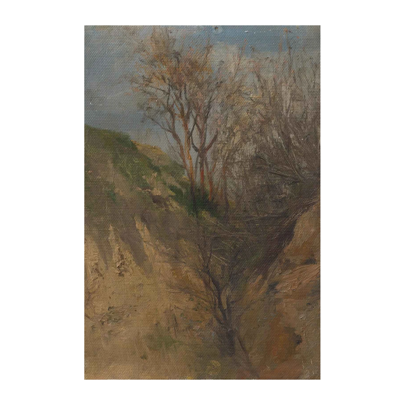 Rustic Landscape Bare Tree Wall Art