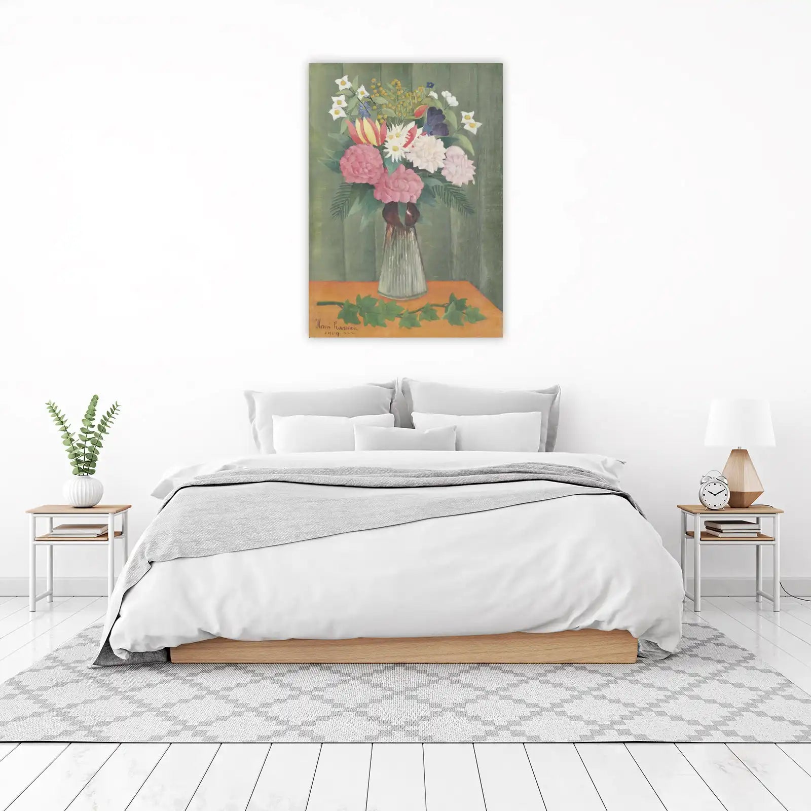 Vibrant Floral Still Life Henri Rousseau Wall Art