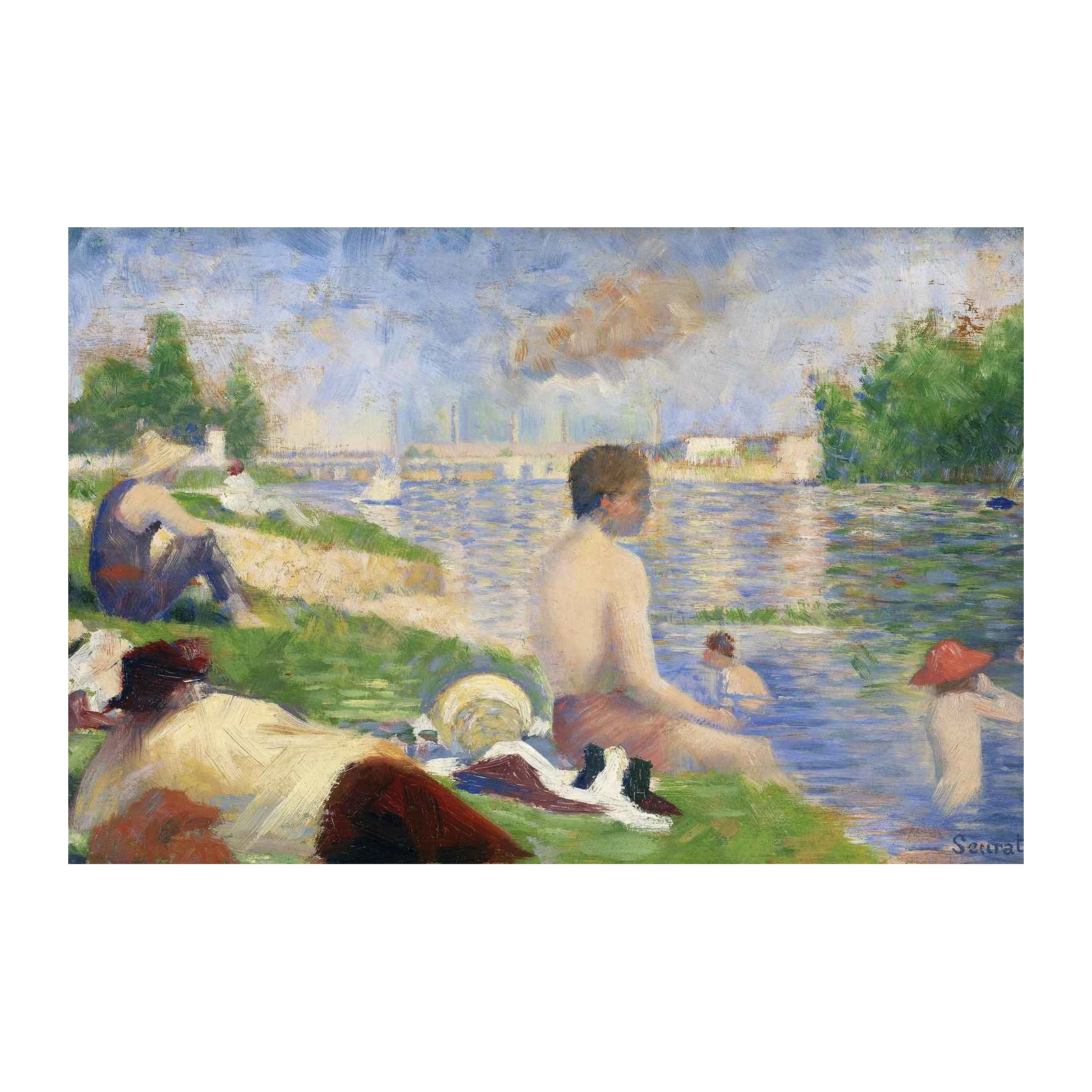 Seurat Sunday Afternoon on Island of La Grande Jatte Wall Art