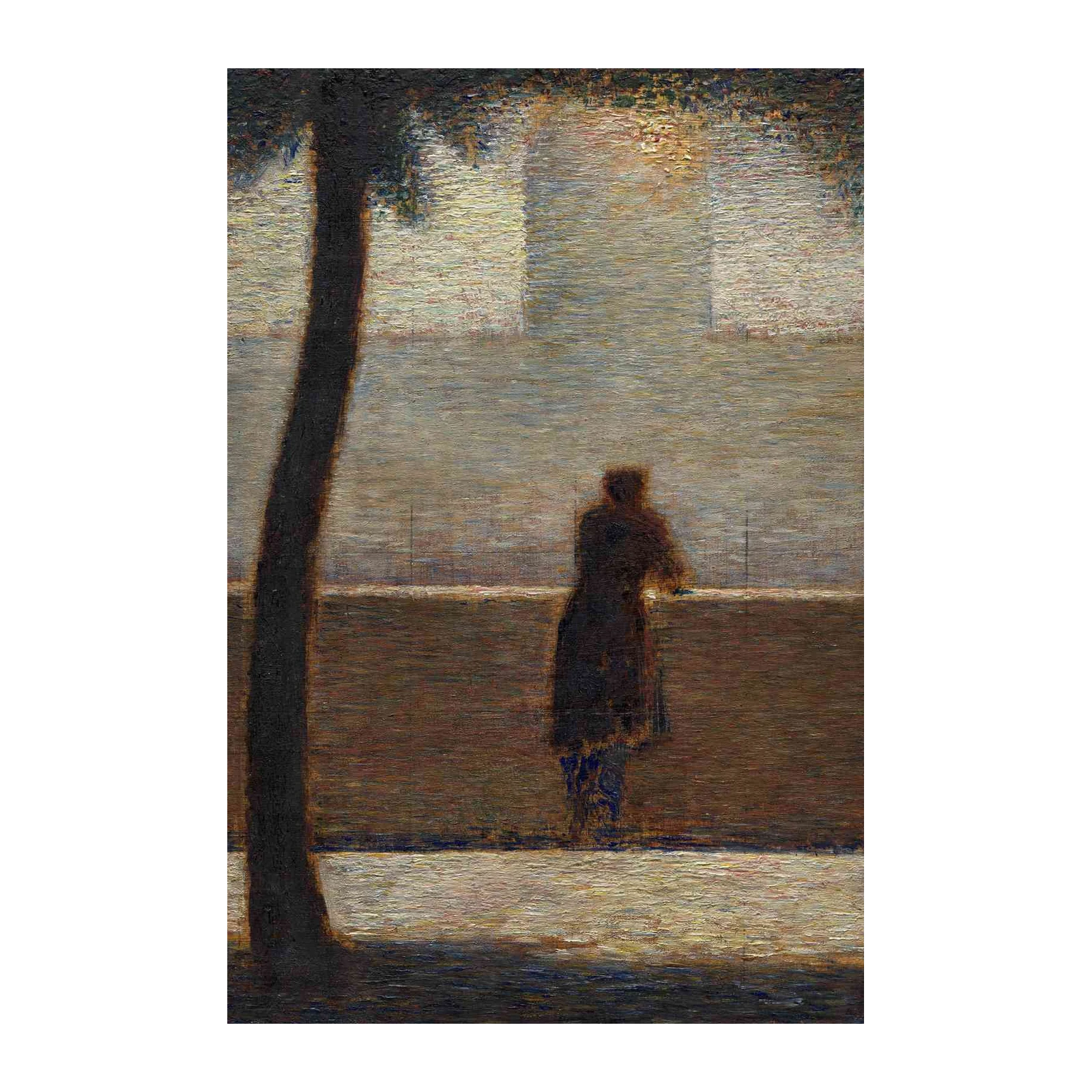 Serene Solitude River View Wall Art