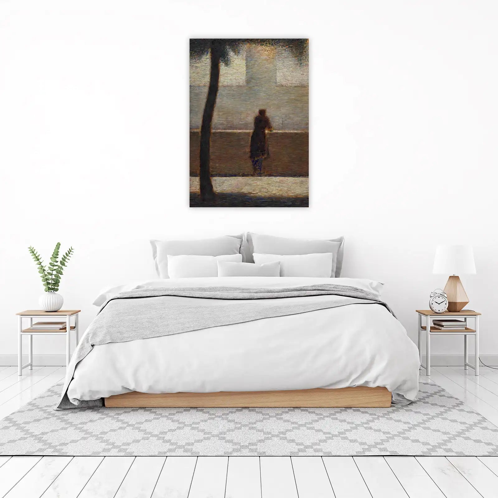 Serene Solitude River View Wall Art