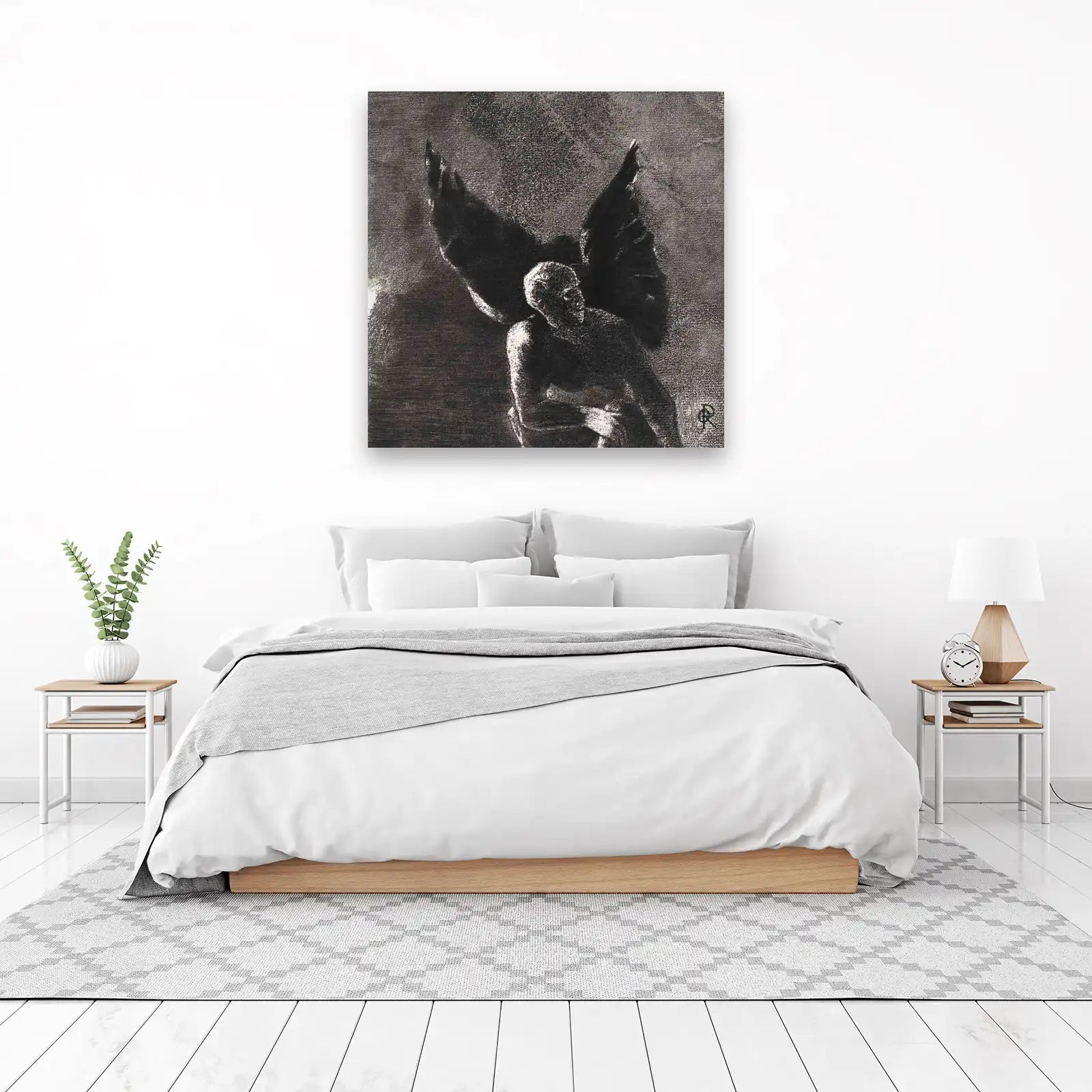 Mysterious Angel Dark Art Wall Art