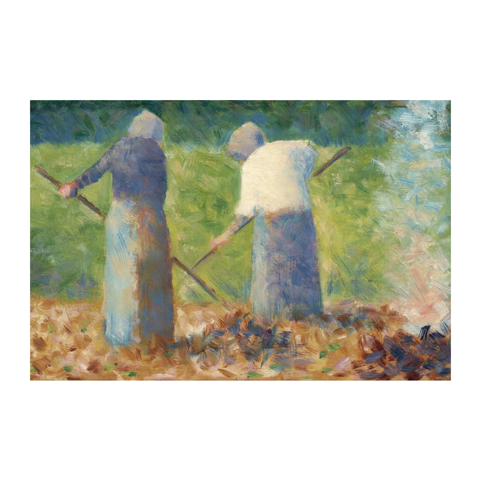 Vintage Field Workers Impressionist Wall Art