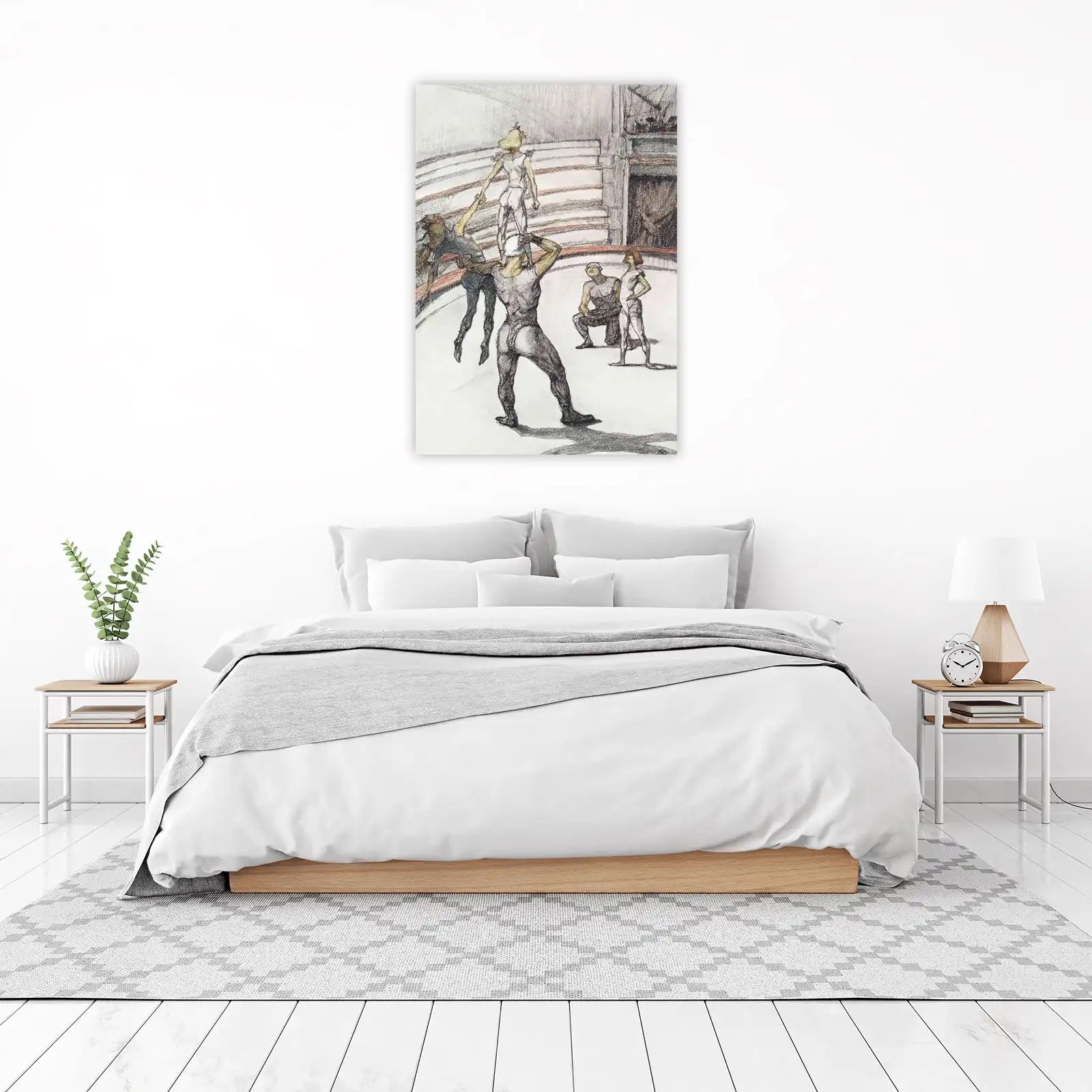 Circus Acrobats Balancing Act Wall Art