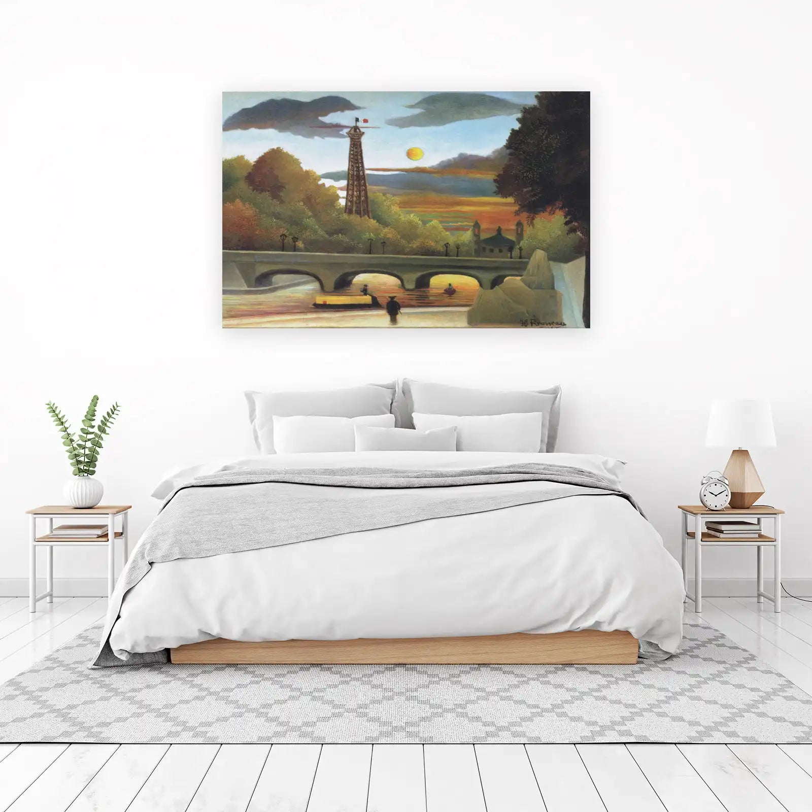 Parisian Sunset Eiffel Tower Wall Art