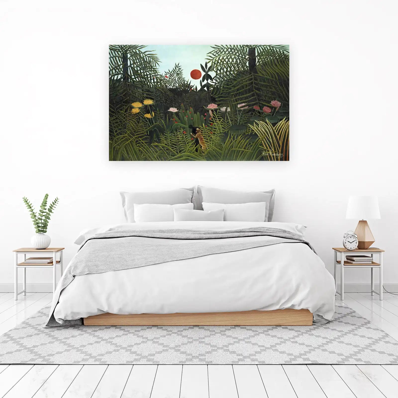The Jungle Embrace Lion & Tiger Wall Art