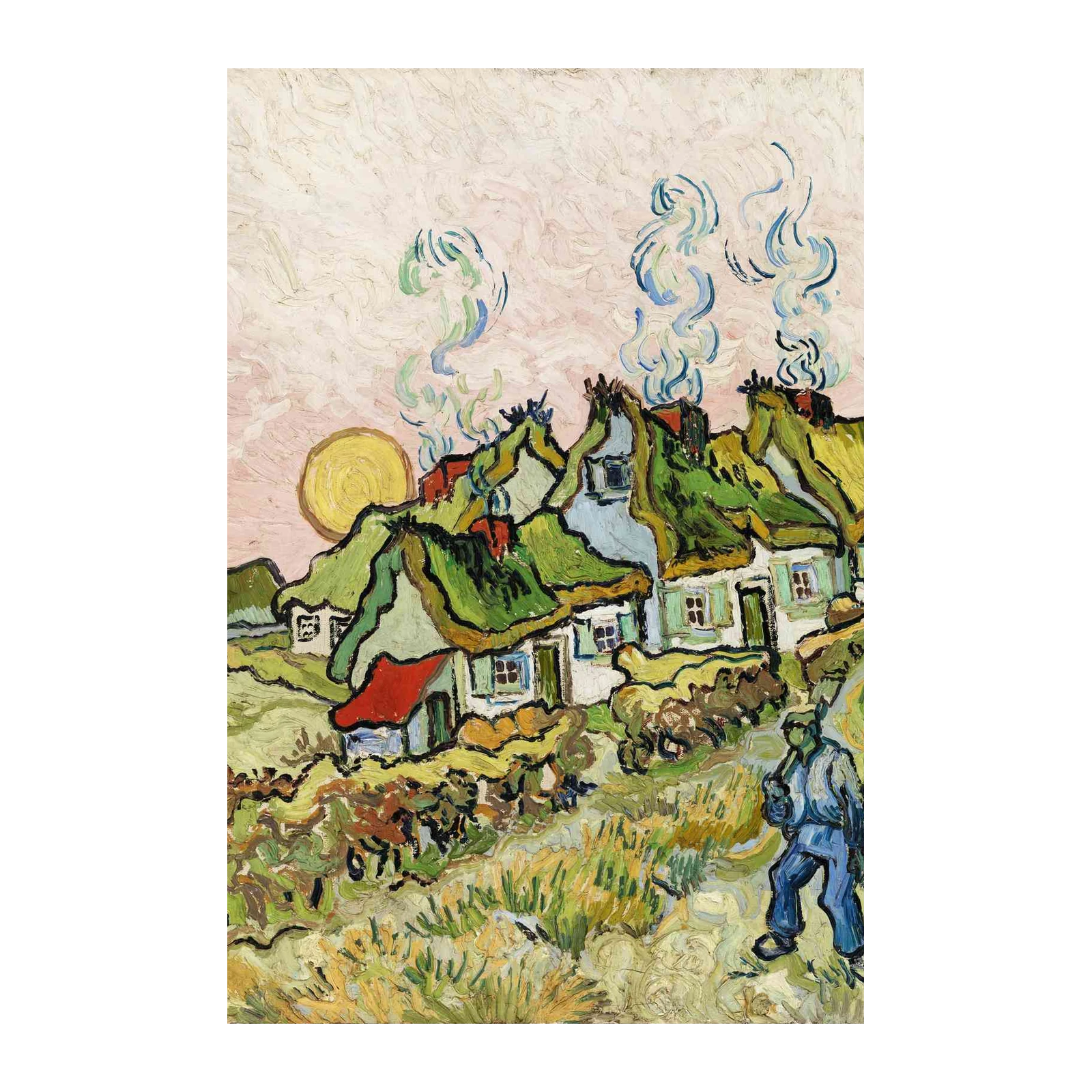 Van Gogh Village Landscape Wall Art