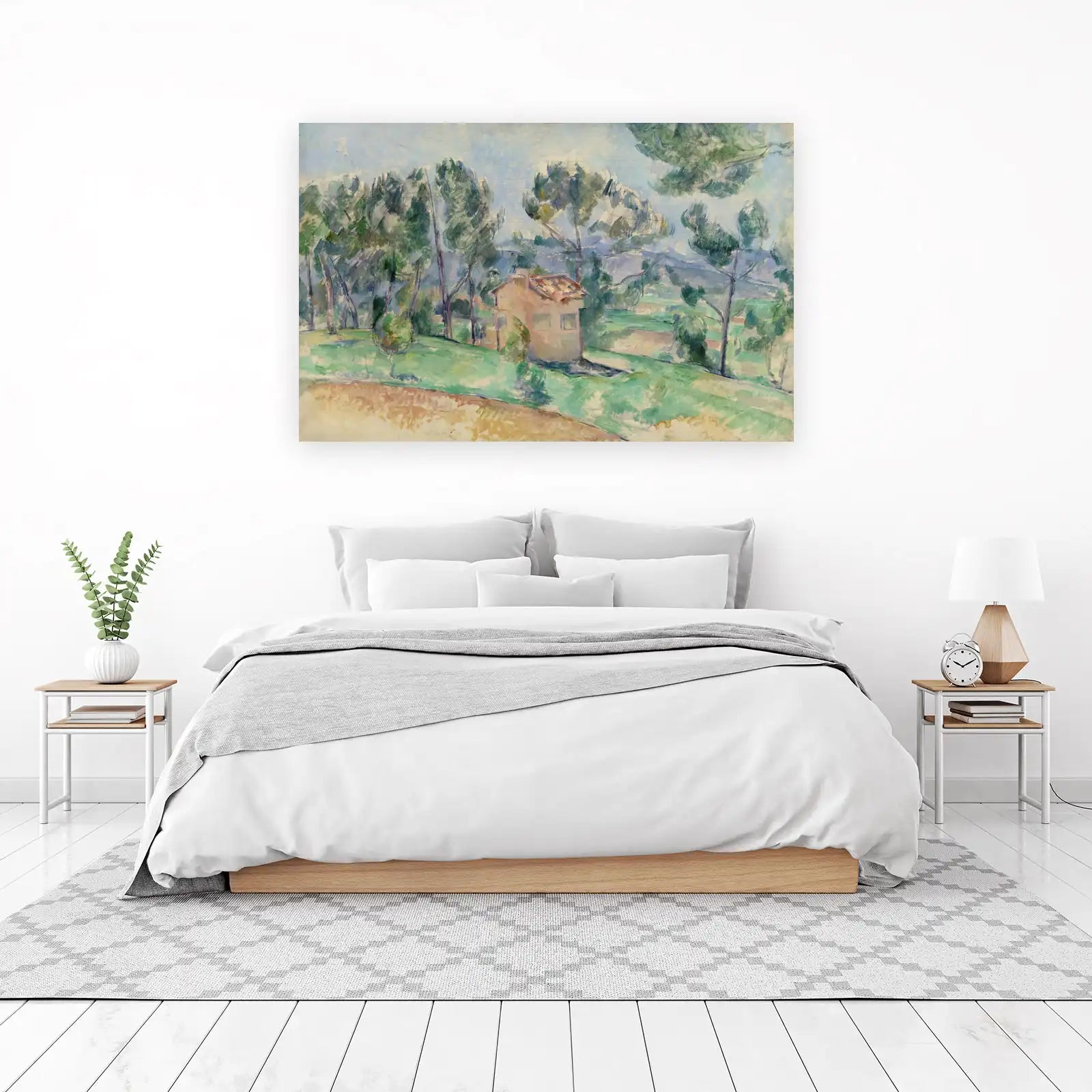 Serene Countryside House Impressionist Wall Art
