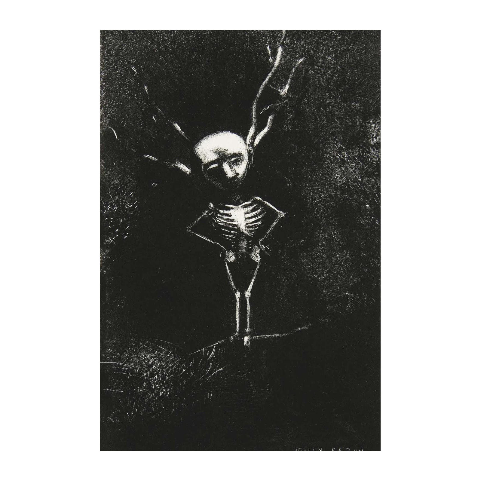 Mysterious Skeleton Spirit Wall Art